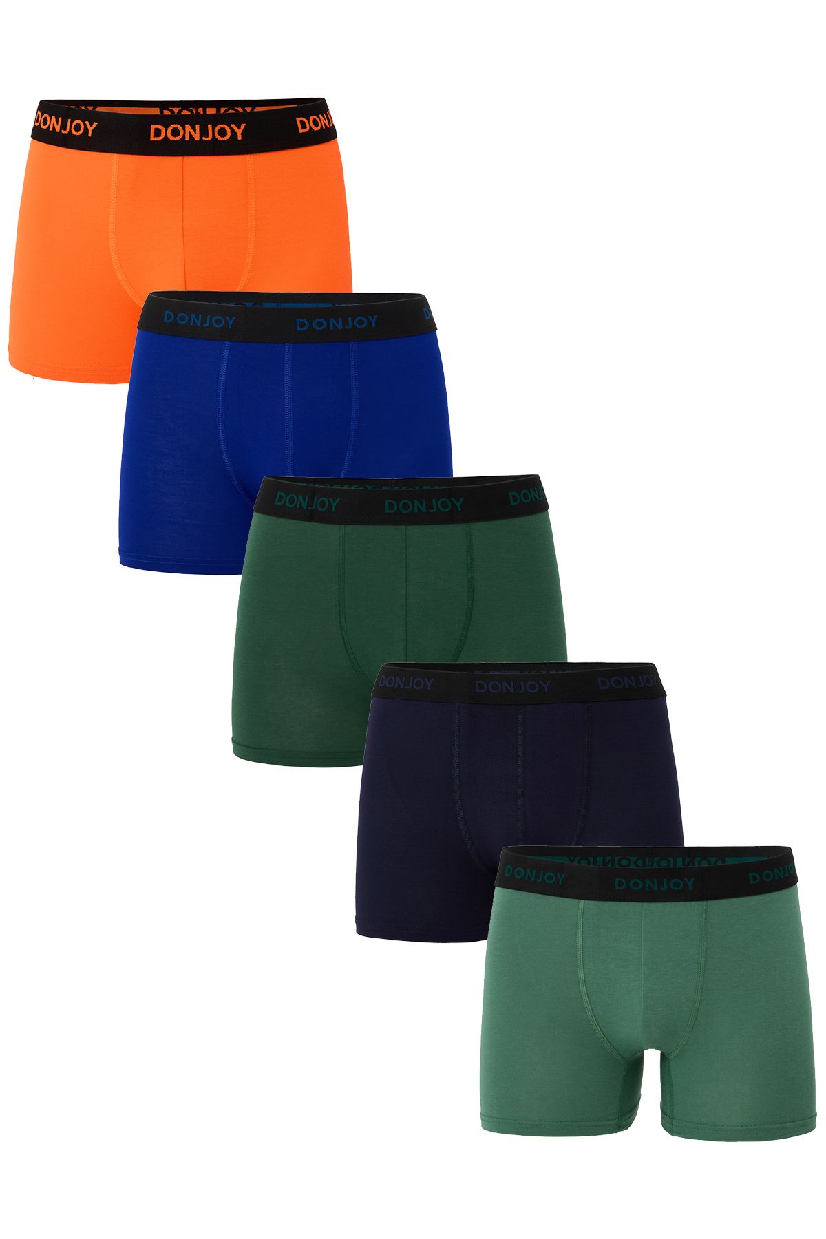 don joy Erkek 5'lİ Pamuklu Penye Beli Lastikli Boxer