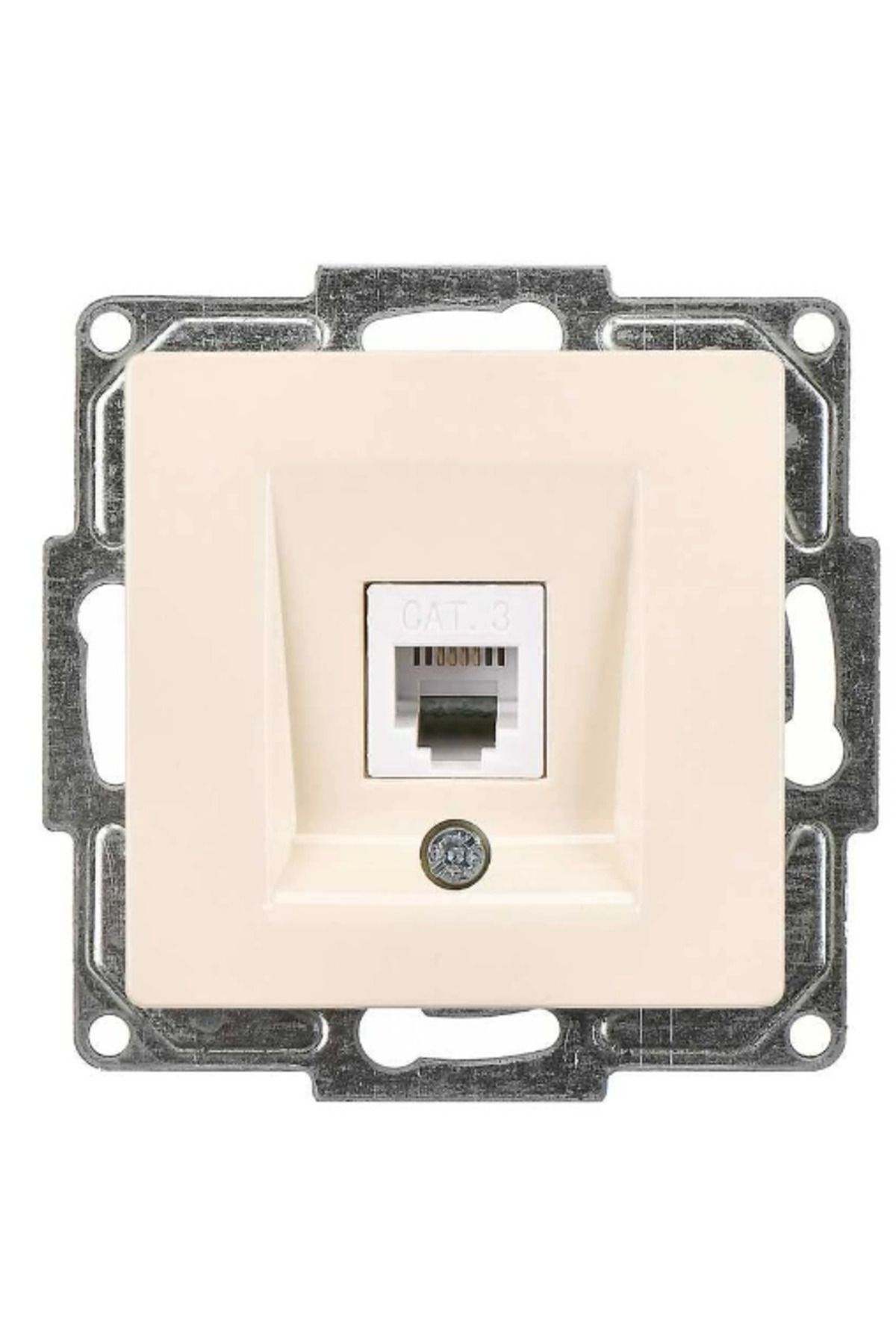 feifei Visage Krem Telefon Prizi (Cat3) Çerçevesiz - Priz Ve Anahtar İçin Uyumlu Çerçeve
