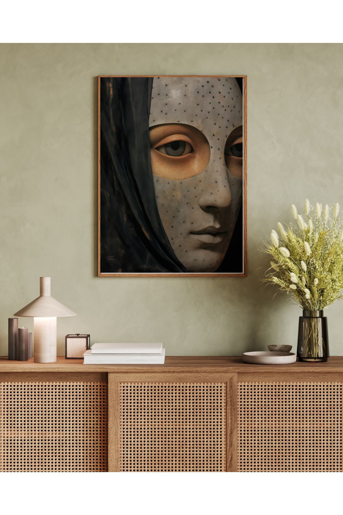 woodhomeworks tek parça salon ofis dekor tablo