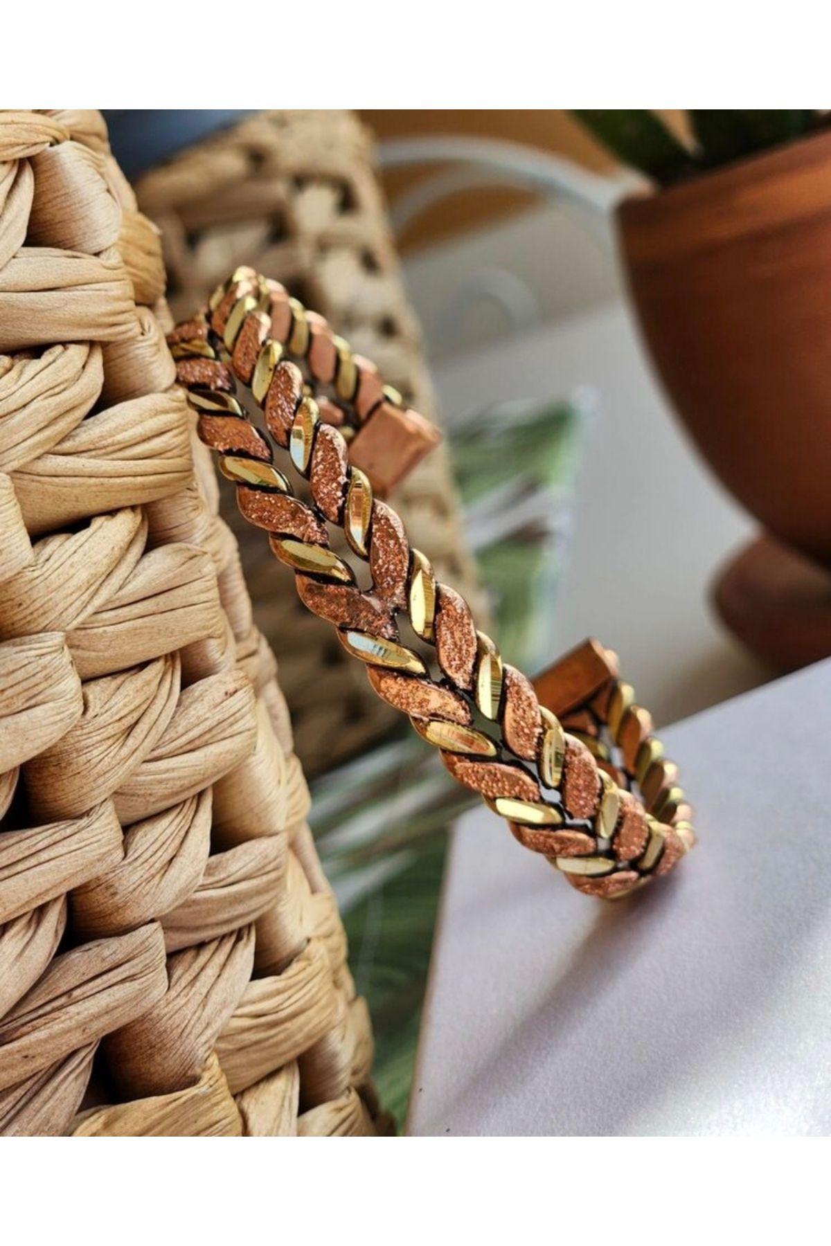 Altınsoy collection %100 Orijinal El Örmesi Bakır Bileklik Ayarlanabilir