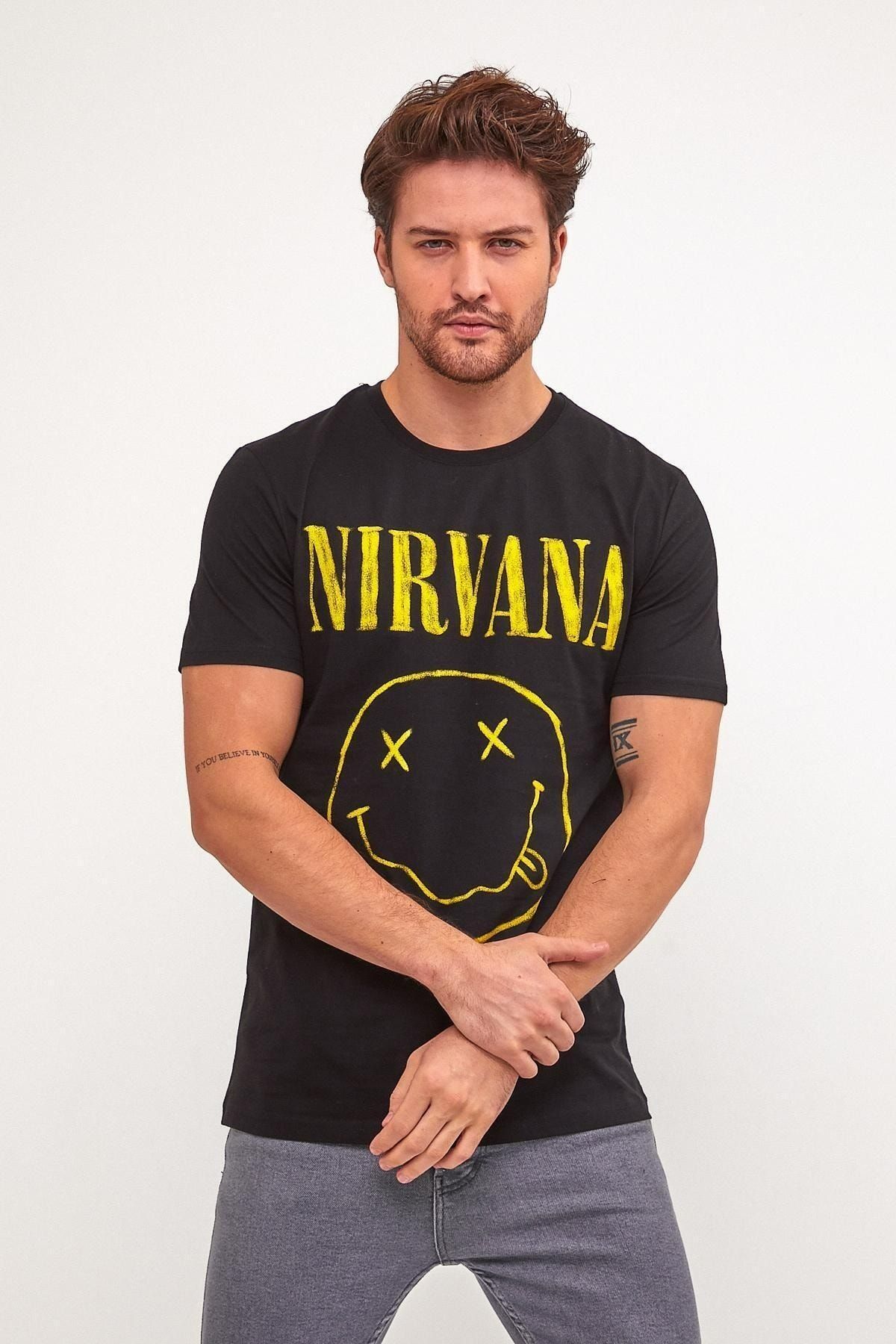 EKİNORA Nirvana Baskılı T-Shirt