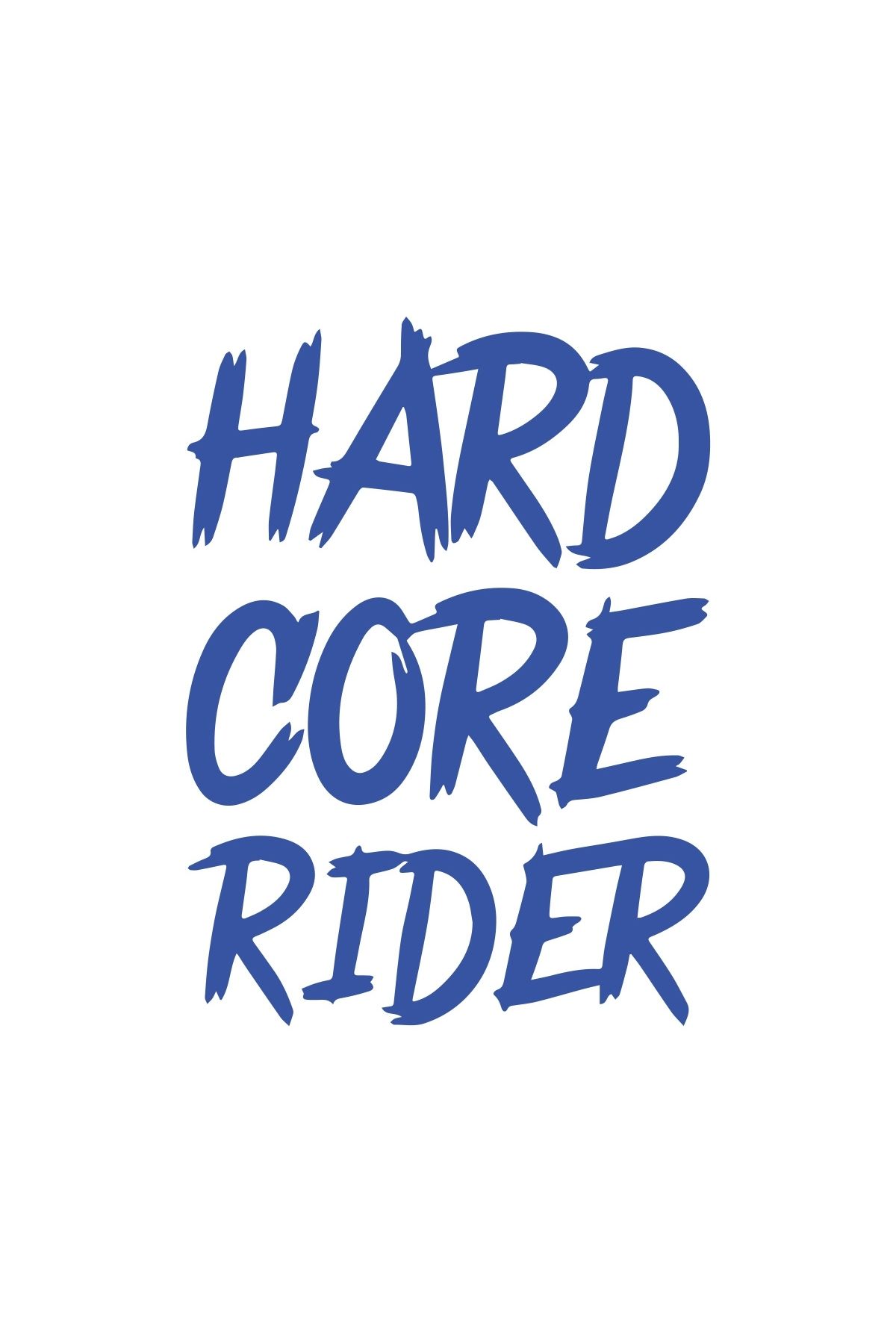 Reysa Tasarım Hard Core Rider Sticker 17x17 Cm Mavi
