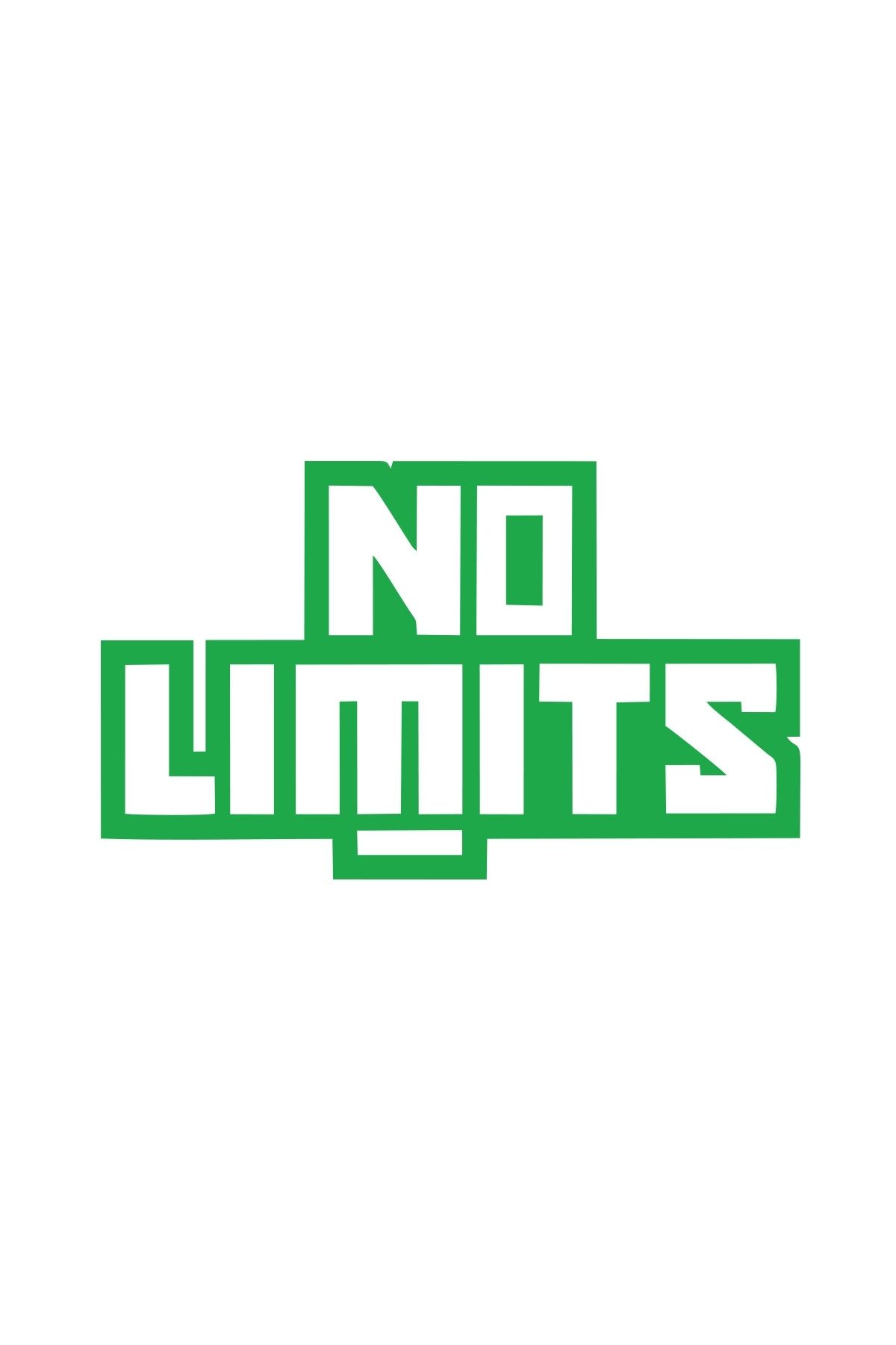 Reysa Tasarım No Limit Sticker 17x17 Cm Yeşil