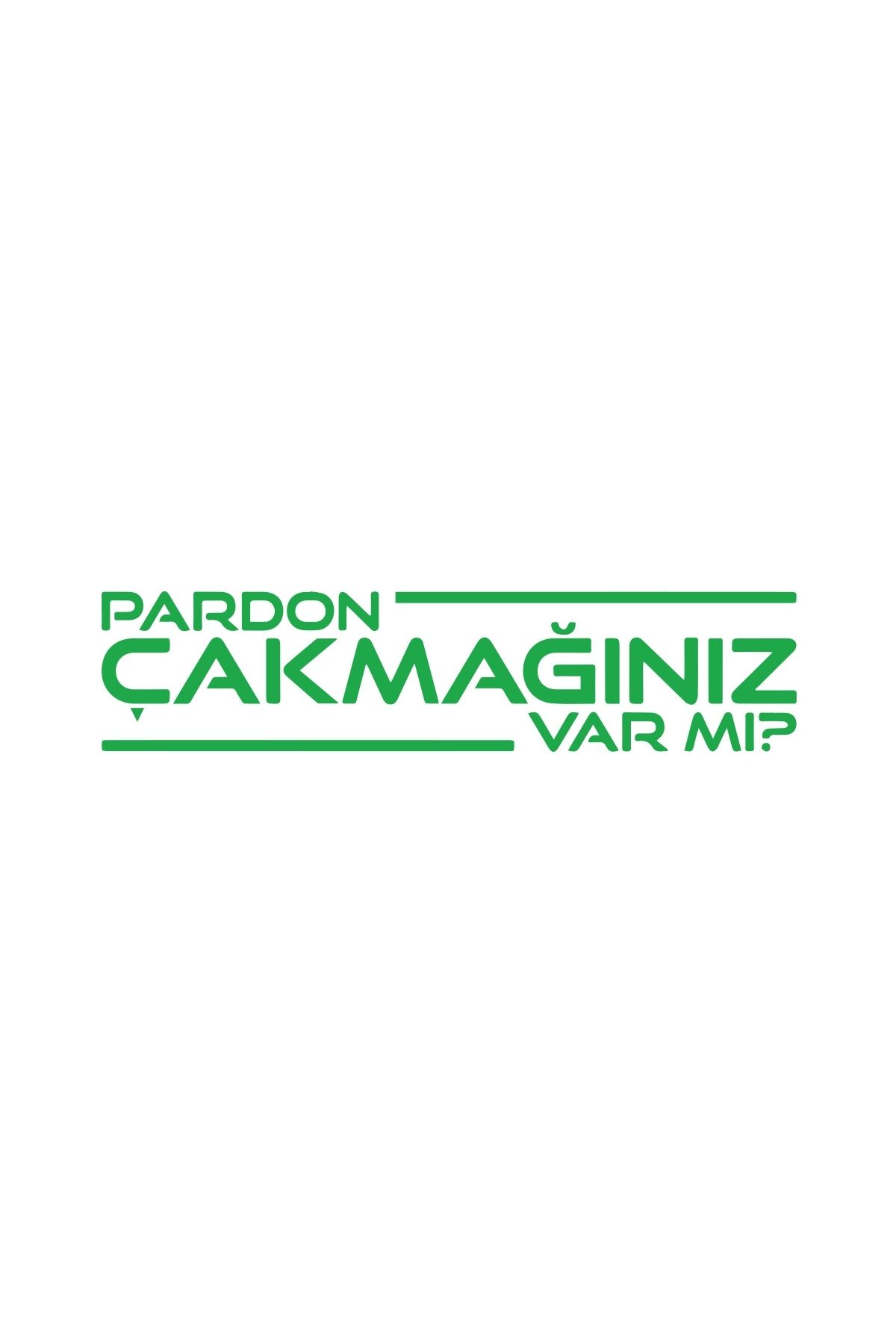 Reysa Tasarım Pardon Çakmağınız var mı Sticker 17x17 Cm Yeşil