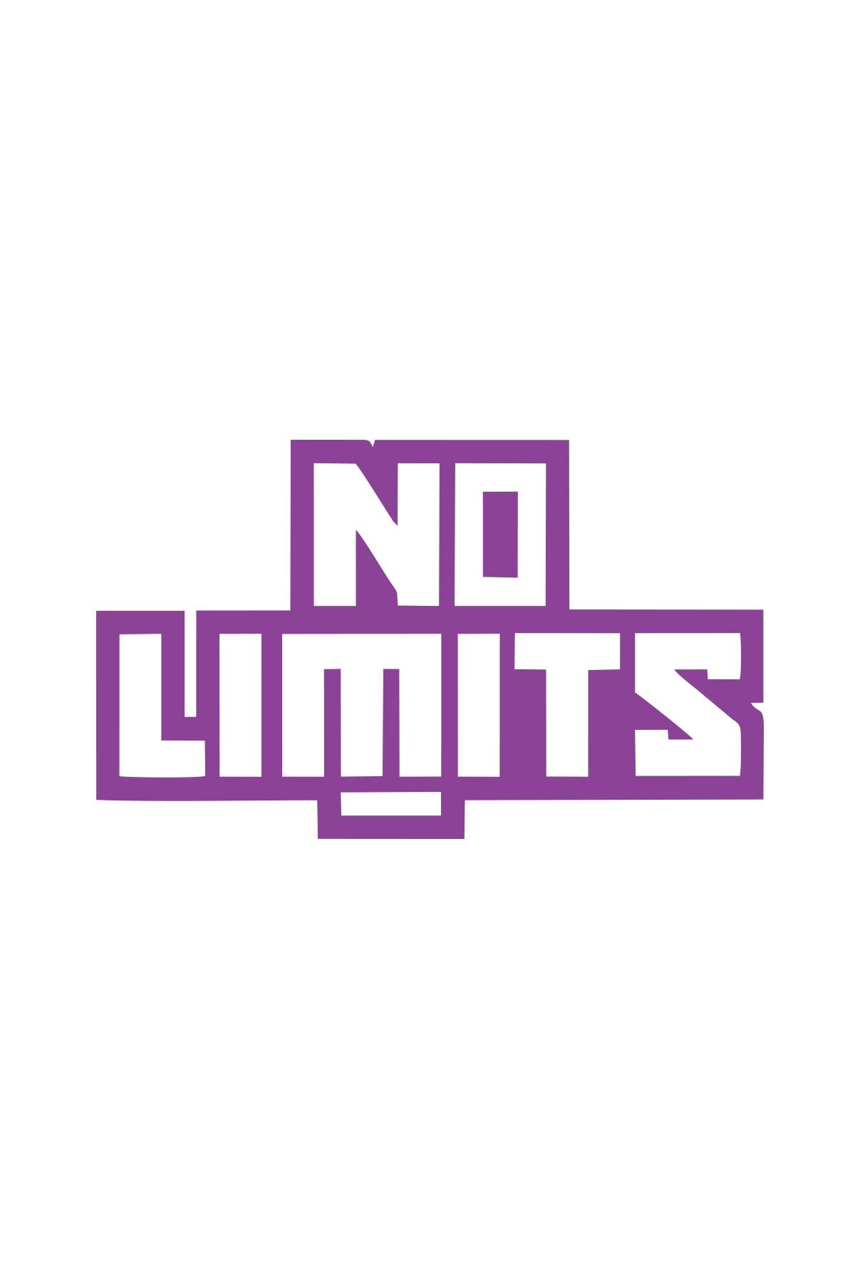 Reysa Tasarım No Limit Sticker 17x17 Cm Mor