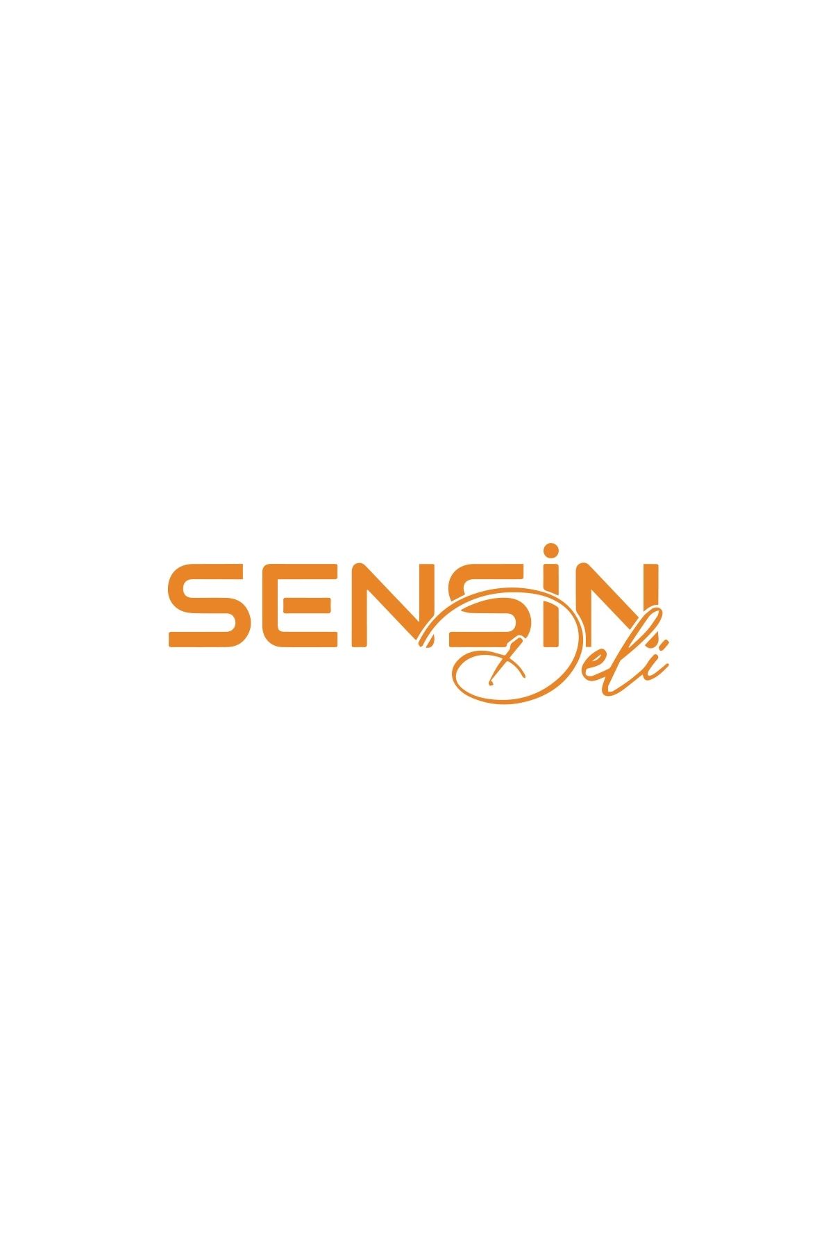 Reysa Tasarım Sensin Deli Sticker 17x17 Cm Turuncu