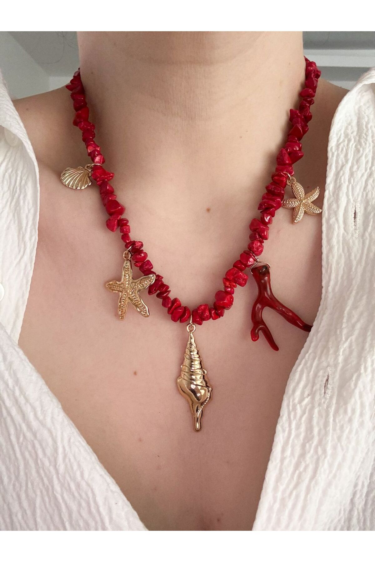 CHARMLUCKY MERCAN DENİZ CHARM KOLYE