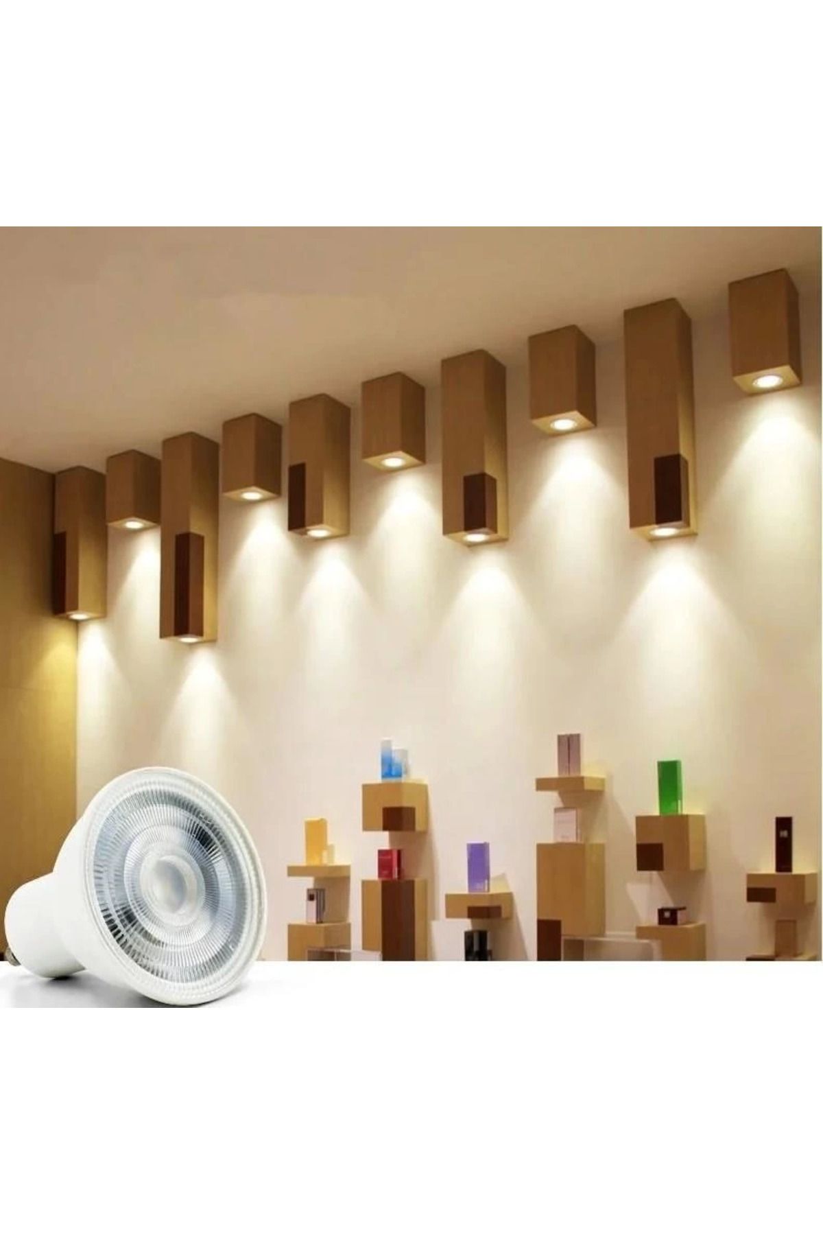 feifei Cata Ct 4215 7W Led Çanak Ampul Mavi Işık