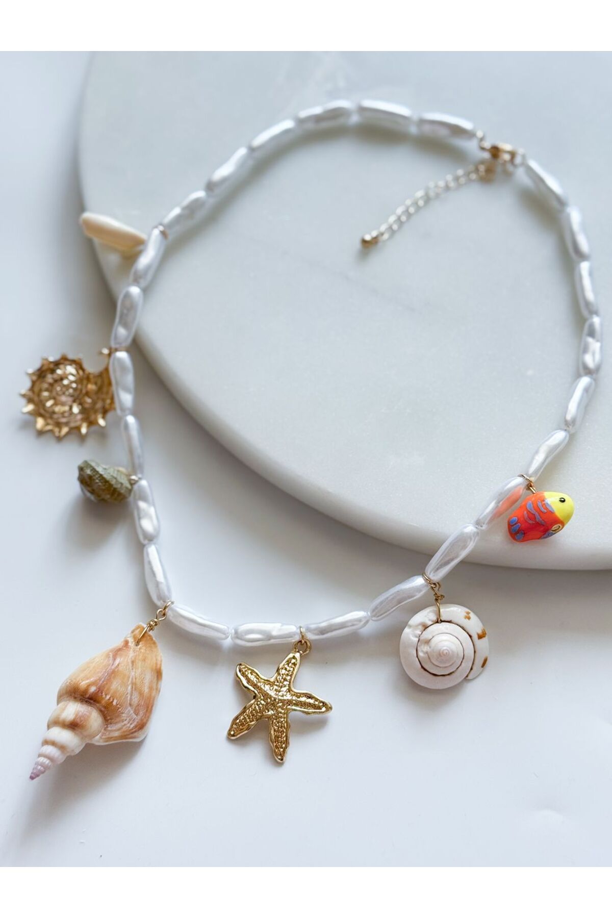 CHARMLUCKY DENİZ CHARM İNCİ KOLYE