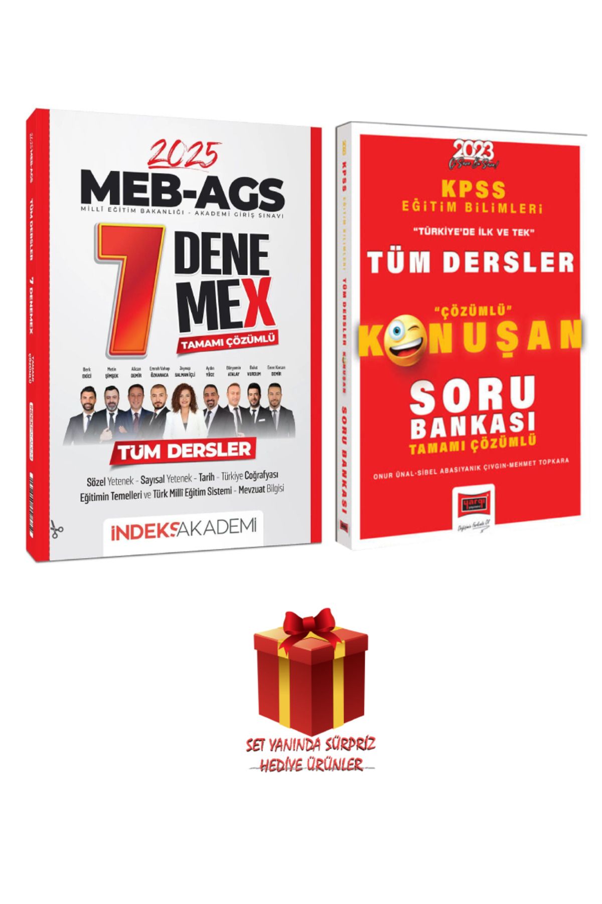 İndeks Akademi 2025 MEB AGS 7 Denemex + Yargı Konuşan Eğitim Bilimleri Tüm Dersler Soru Bankası+Hediye