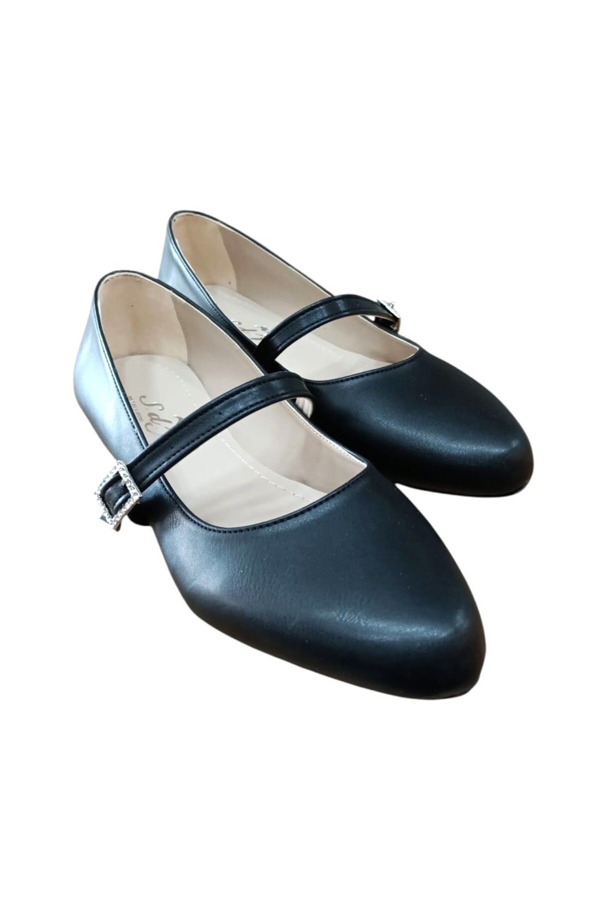 SDF SHOES 235 Kadın Taşlı Tokalı Günlük Babet