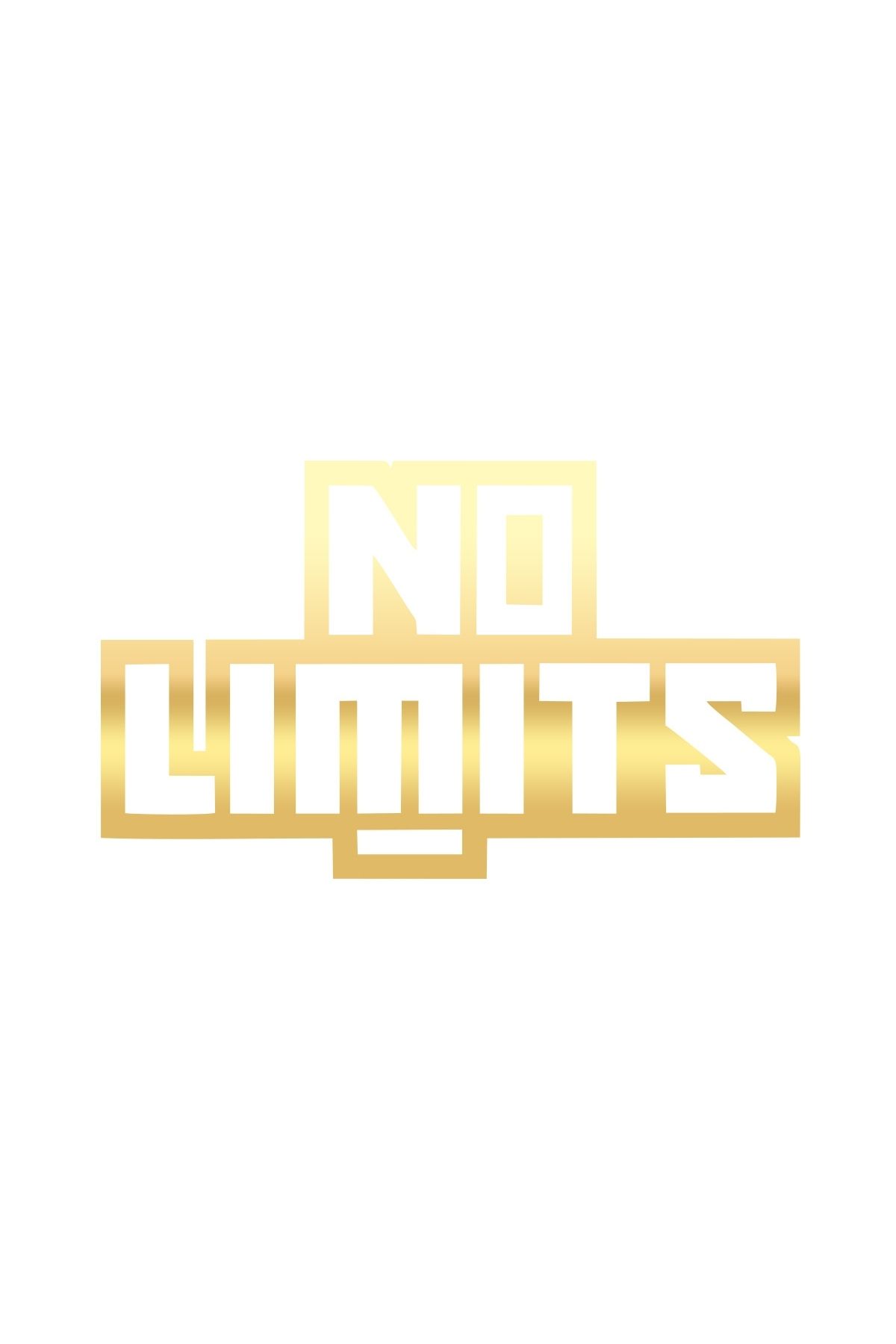 Reysa Tasarım No Limit Sticker 17x17 Cm Gold