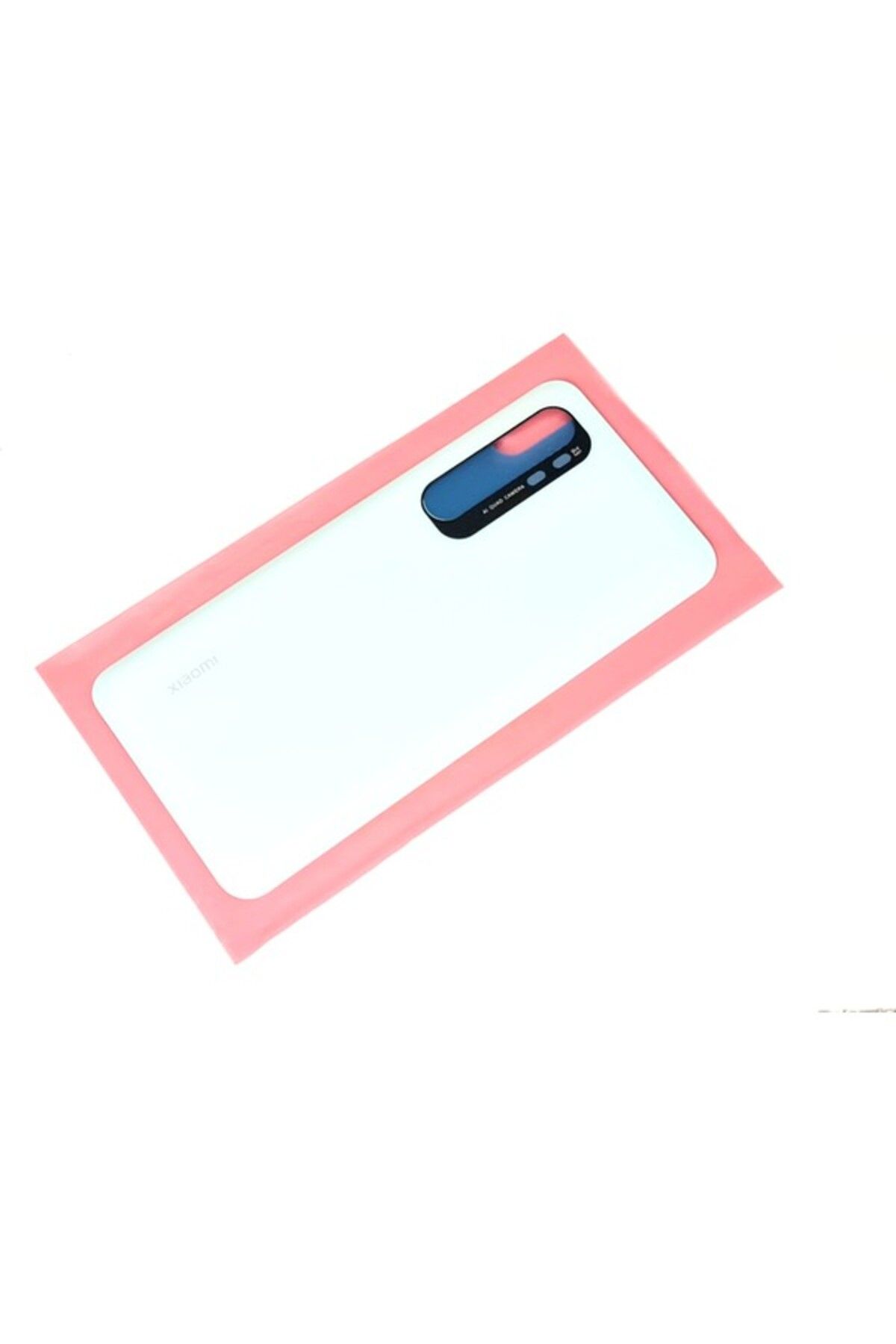 Asia Mi Note 10 Lite Arka Kapak Batarya Pil Kapağı (Cam) Siyah