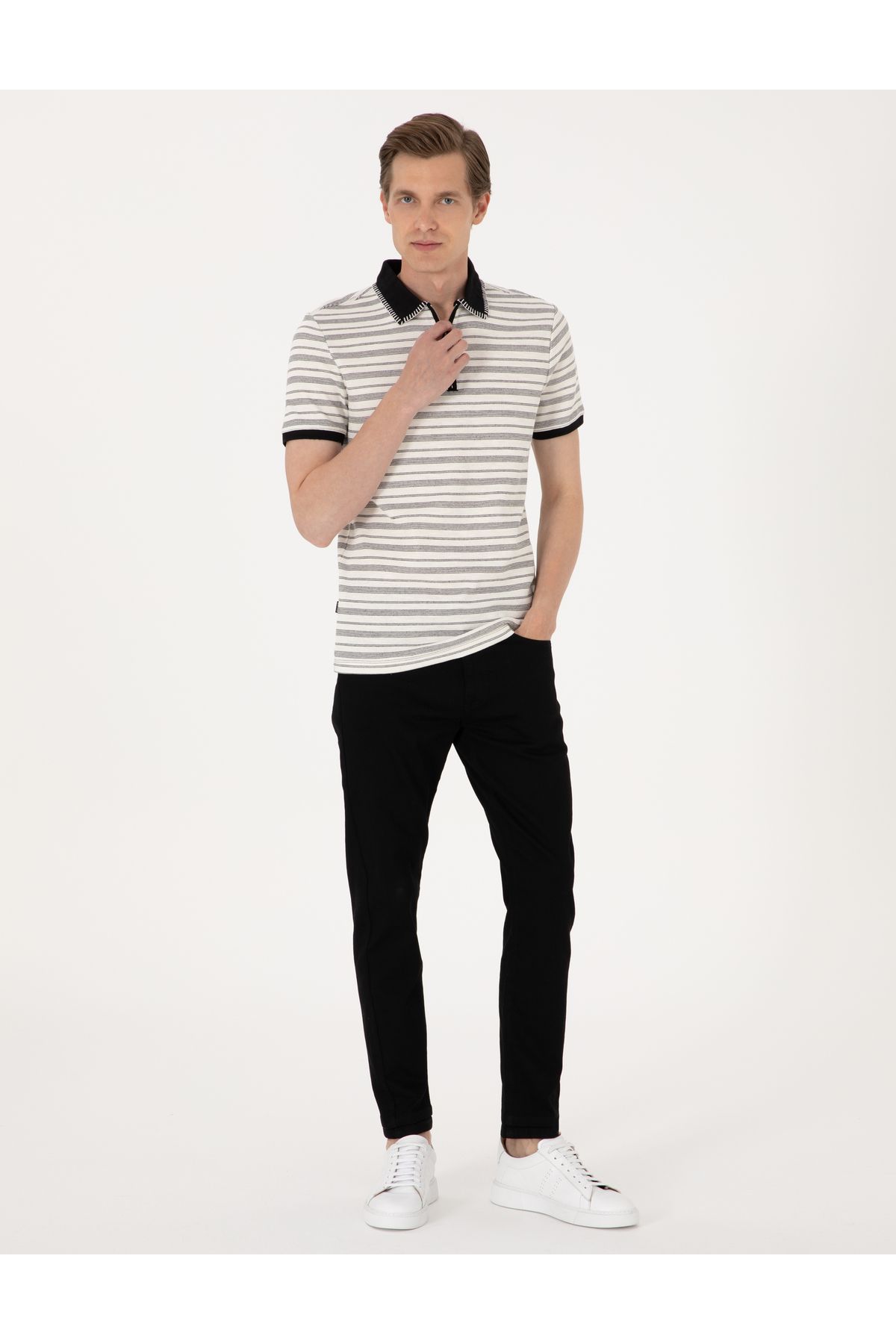 Pierre Cardin Siyah Slim Fit Jean Pantolon 50308926-VR046