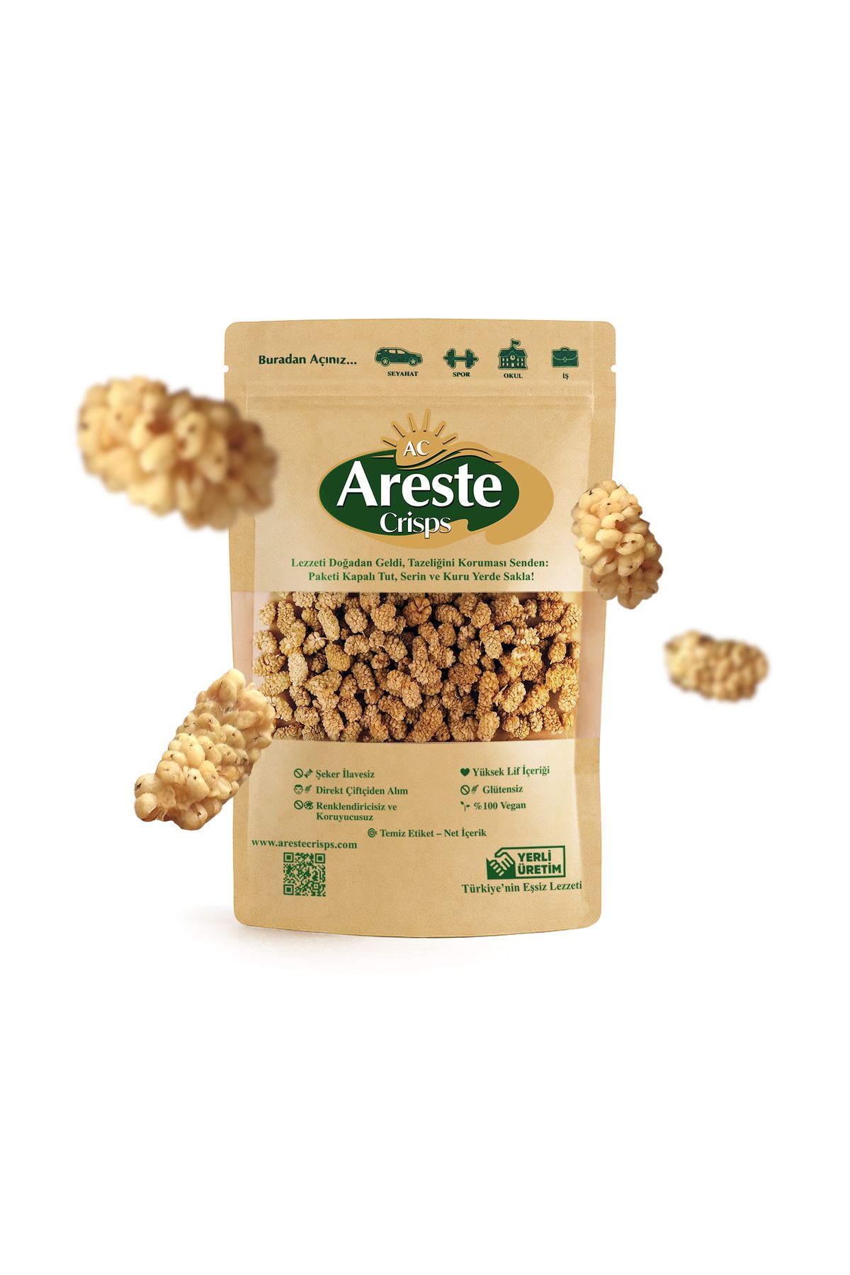 ARESTE CRİSPS Areste Crisps Dut Kurusu 250 gr