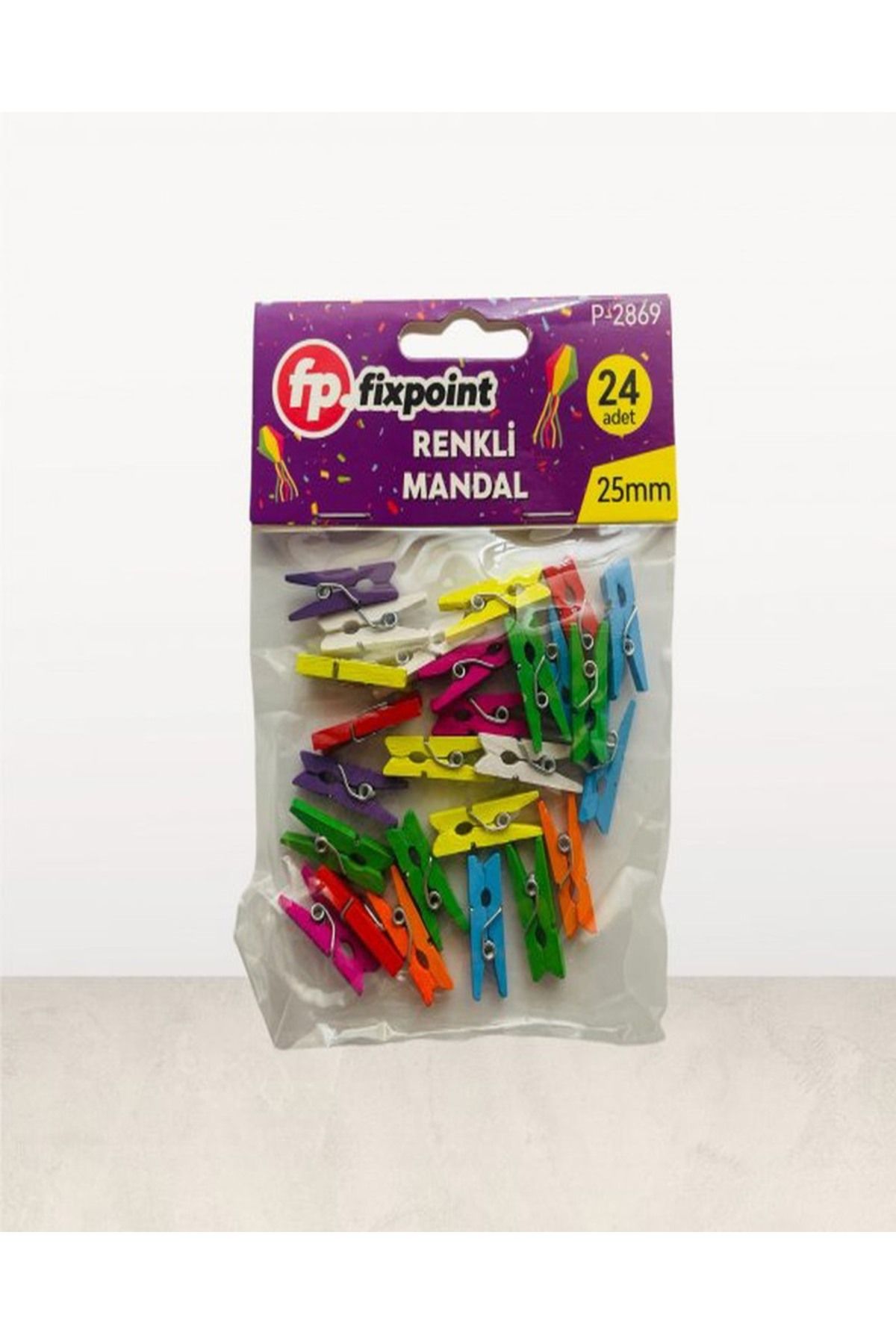 FixPoint Mini Mandal Renkli 25MM 24Lü