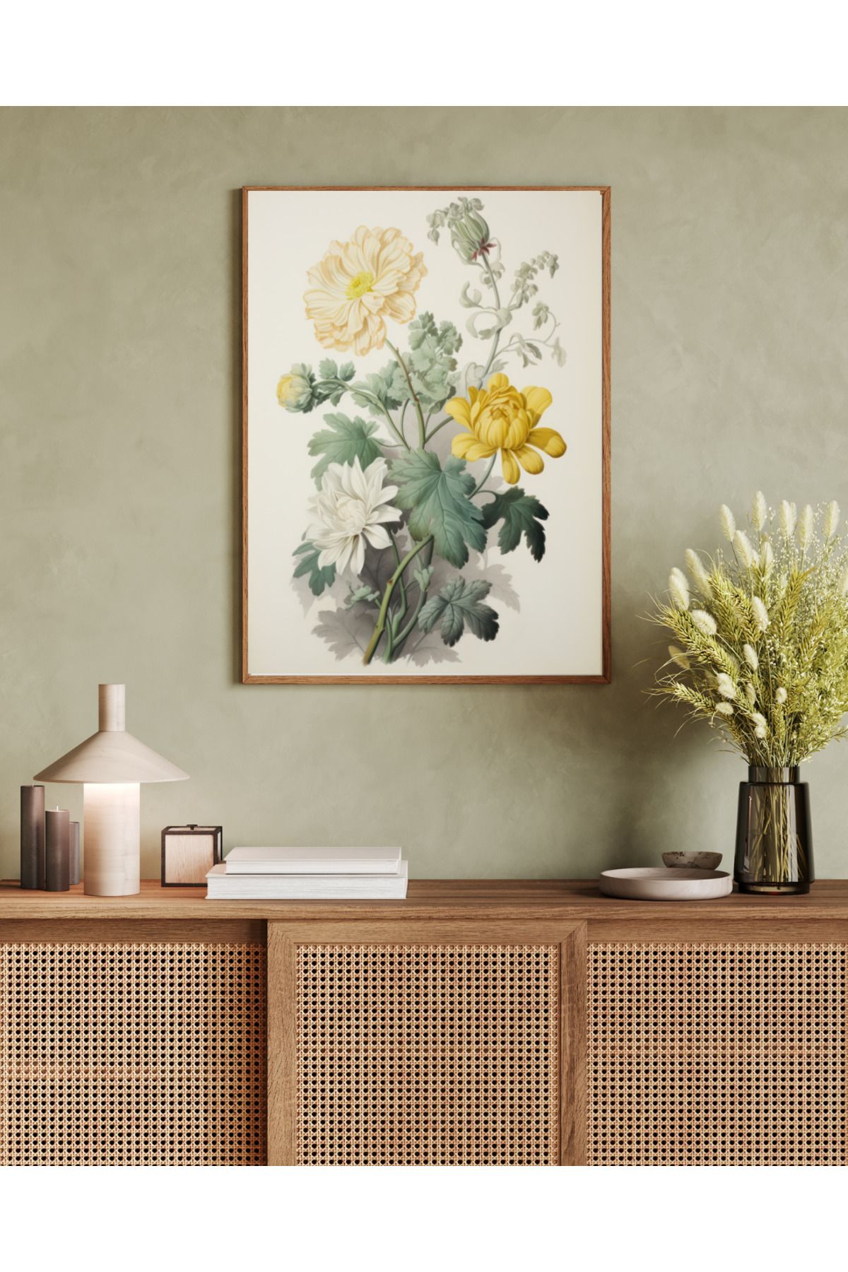 woodhomeworks tek parça salon ofis dekor tablo