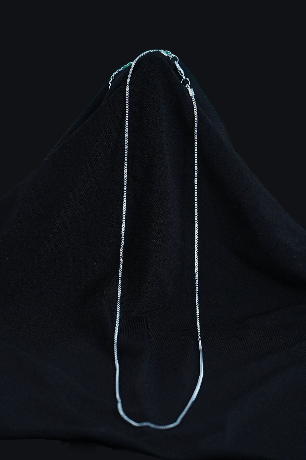 Lisinya Tilki Kuyruğu Künye ve Gümüş Kolye Seti Unisex