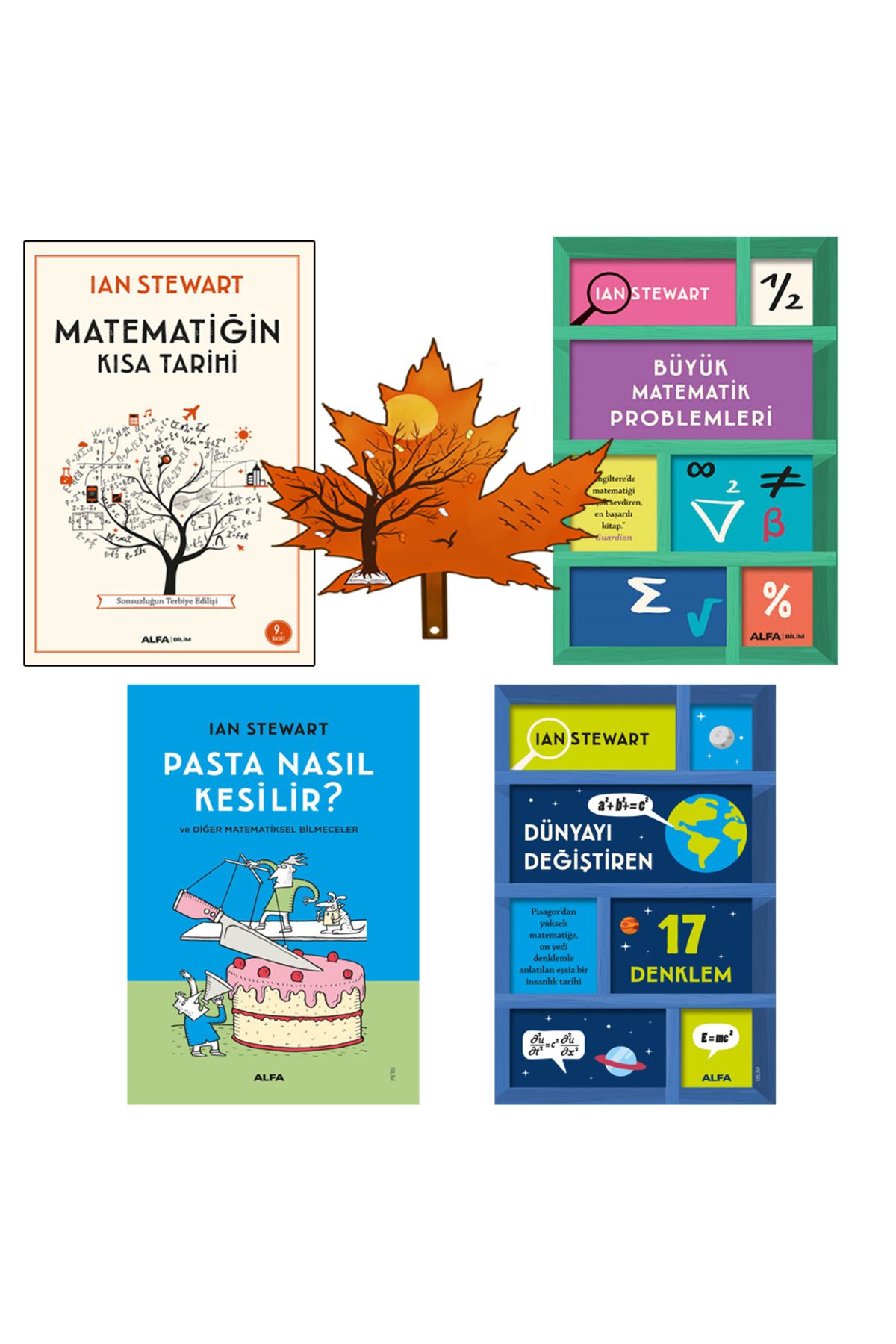 Alfa Yayınları Ian Stewart - matematiğin kısa tarihi -yazarından- büyük matematik problemleri - pasta nasıl kesilir