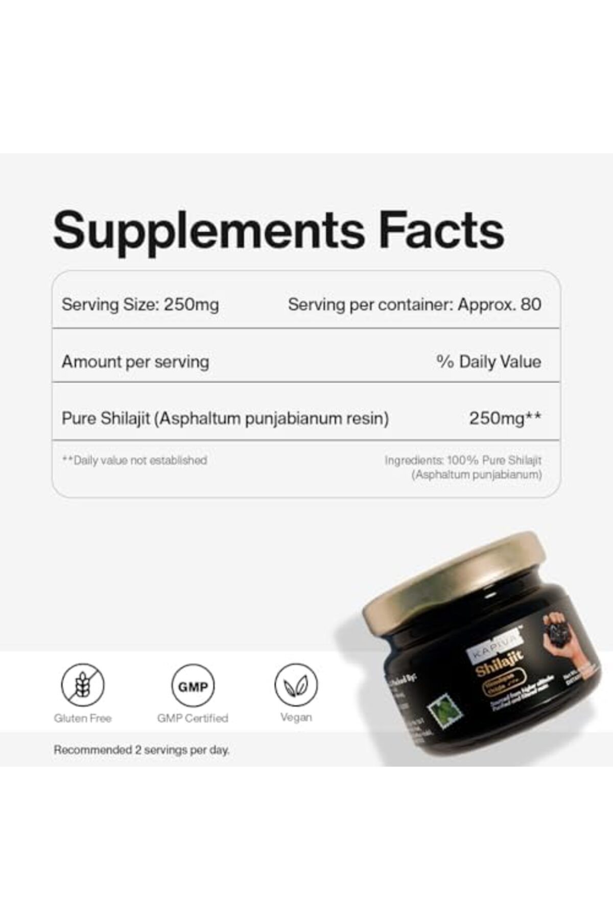 KAPİVA-Kapiva Himalayan Shilajit/Shilajeet Resin 20g with Lab Report 9