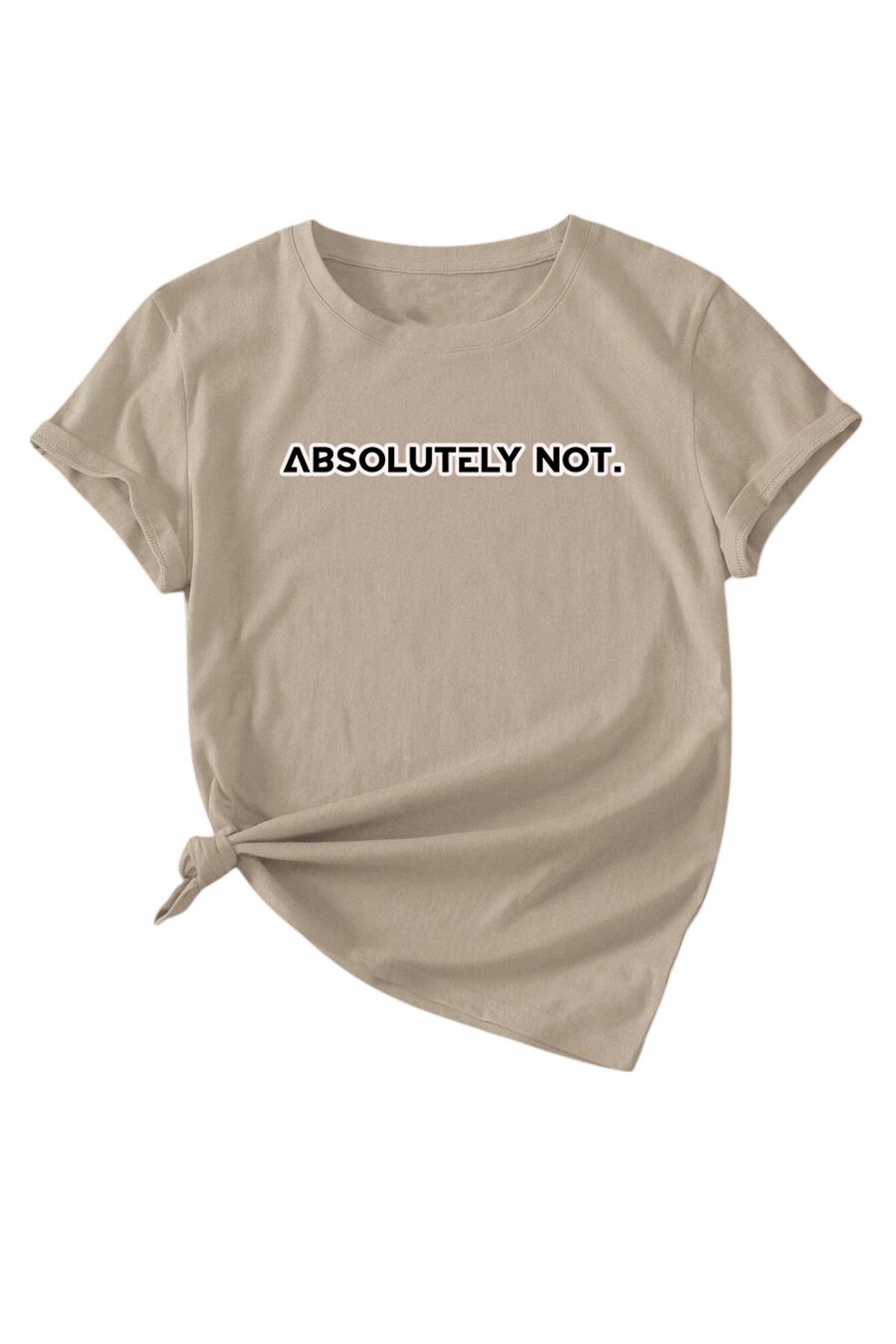 uyguntarz Unisex Kesinlikle Hayır. Tasarım Basklı Tshirt