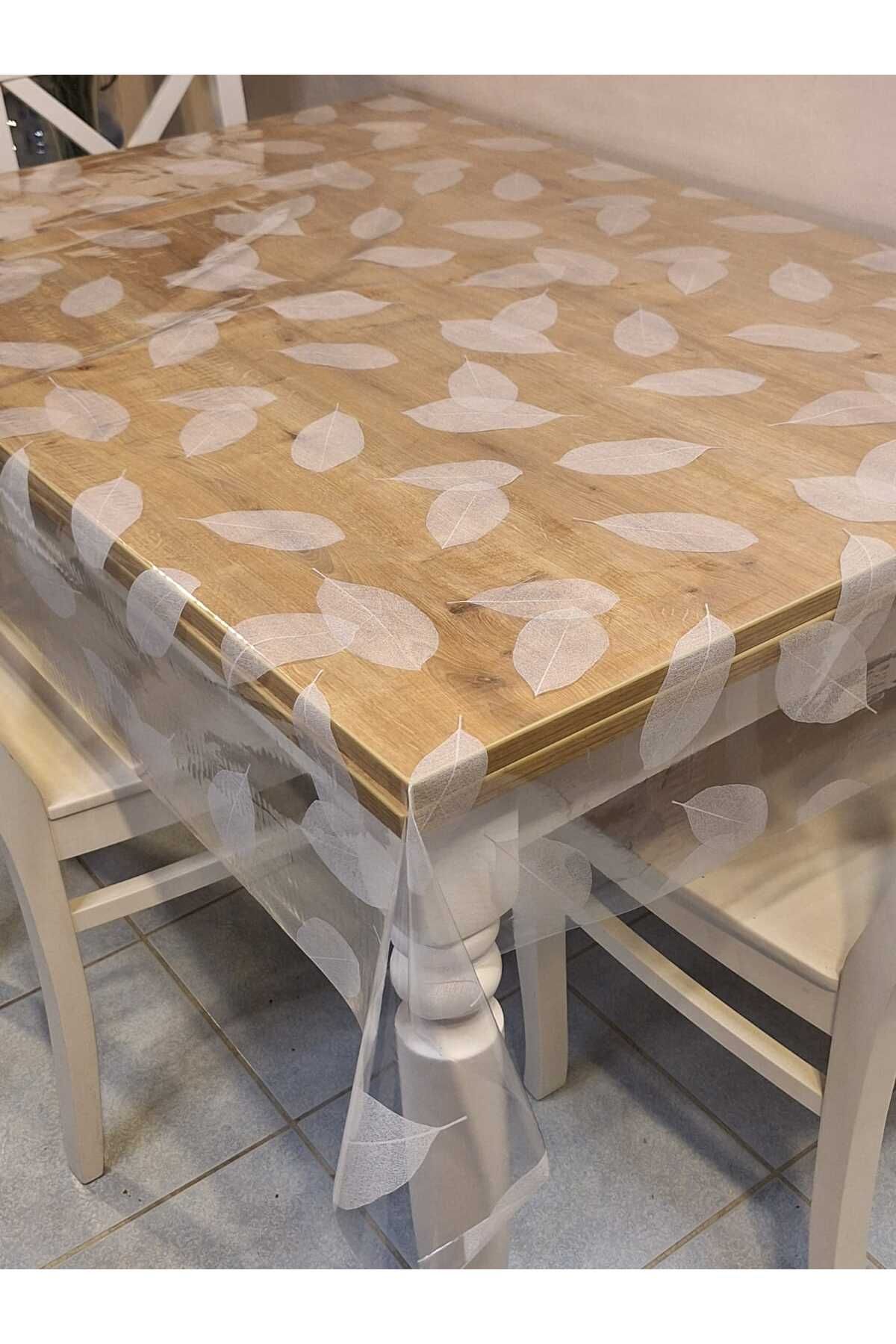 Başak Ev Tekstili Şeffaf 0.018 Mm Pvc Muşamba - Desenli Silinebilir Şeffaf Masa Örtüsü