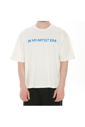 Moide %100 Pamuk Bisiklet Yaka Boxy Fit Erkek Kısa Kollu T-shirt