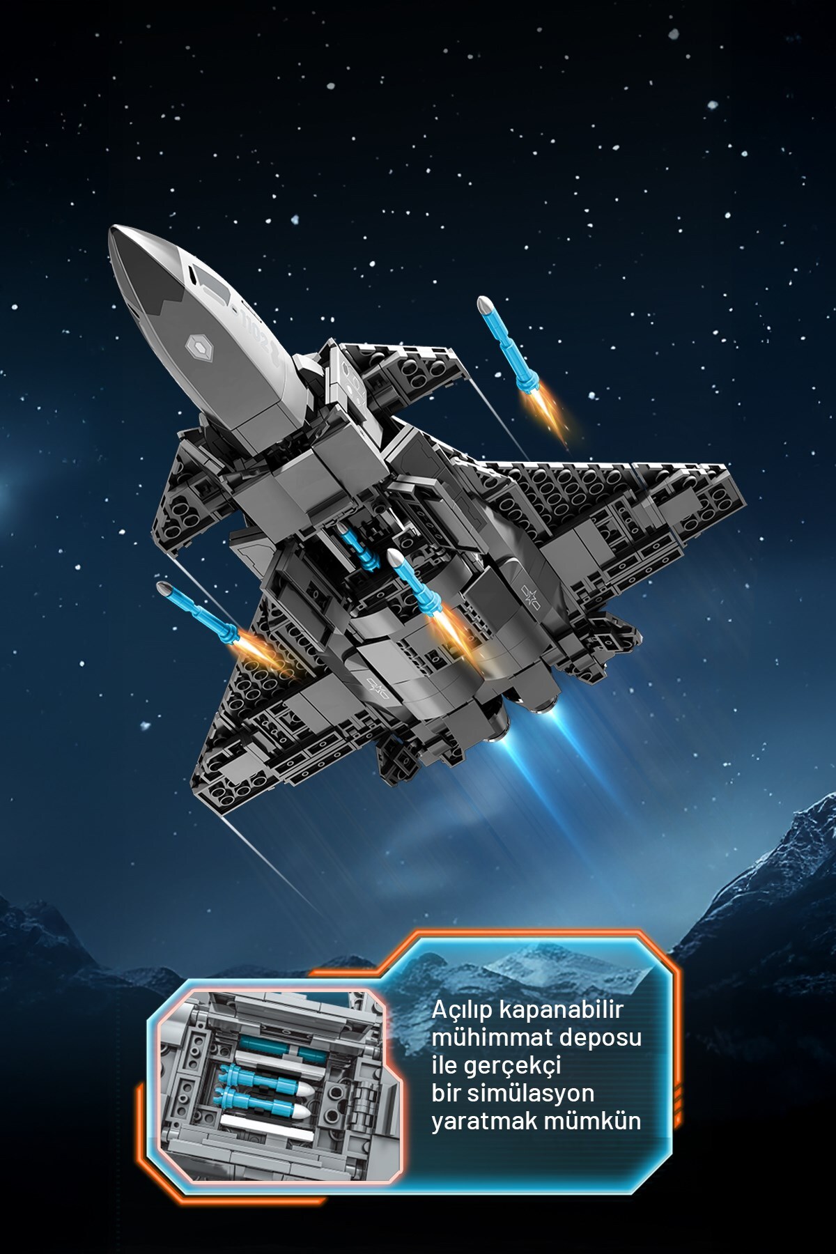 مجموعه بلوکهای ساختمانی هواپیمای جنگی نسل 5St-0J Cz-