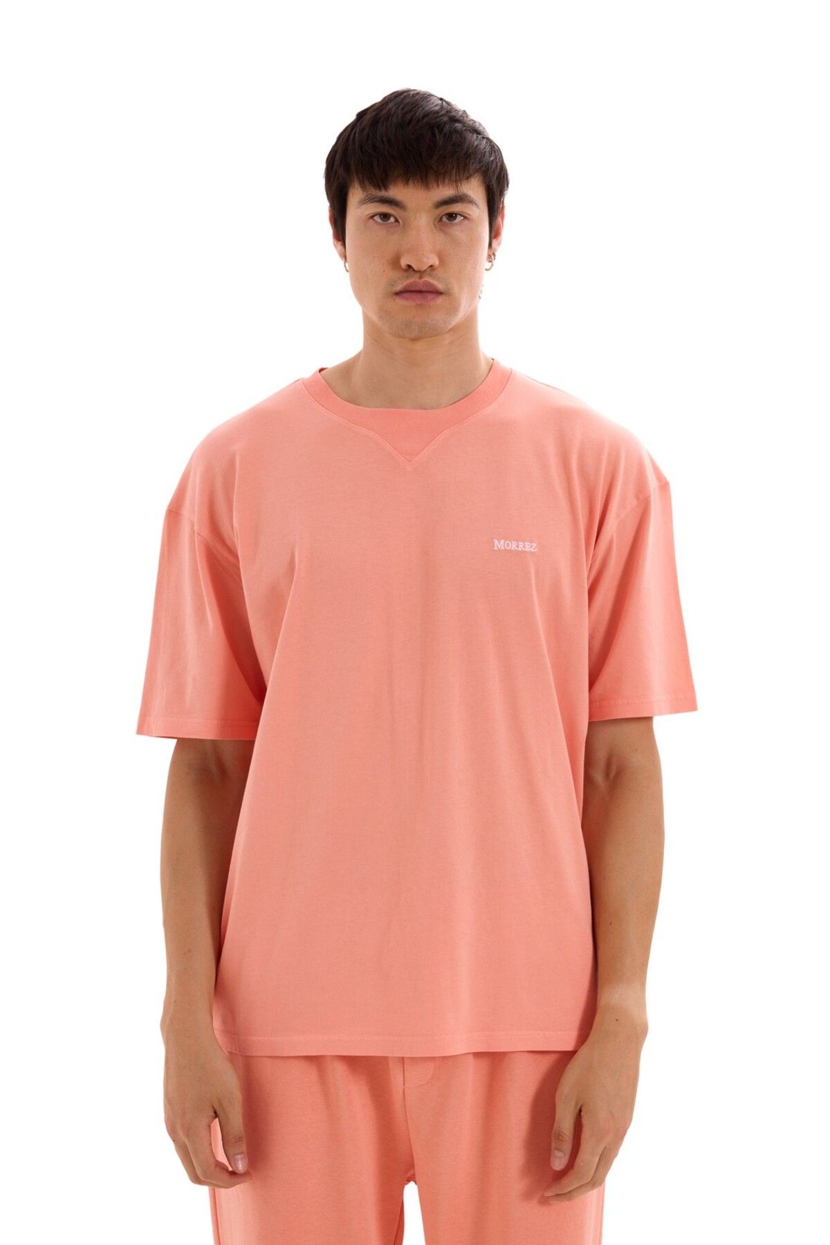 MORREZ Şeftali Pembesi Essentials Oversize T-shirt