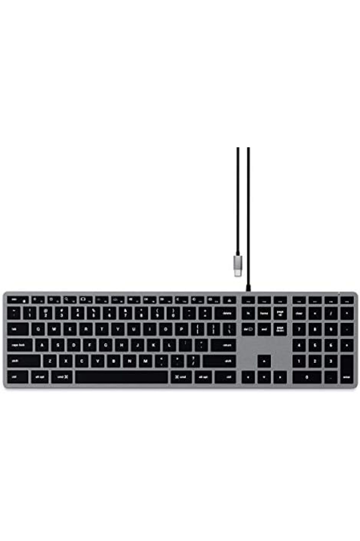 Satechi-Slim W3 Wired Backlit Keyboard with Numeric Keypad 2