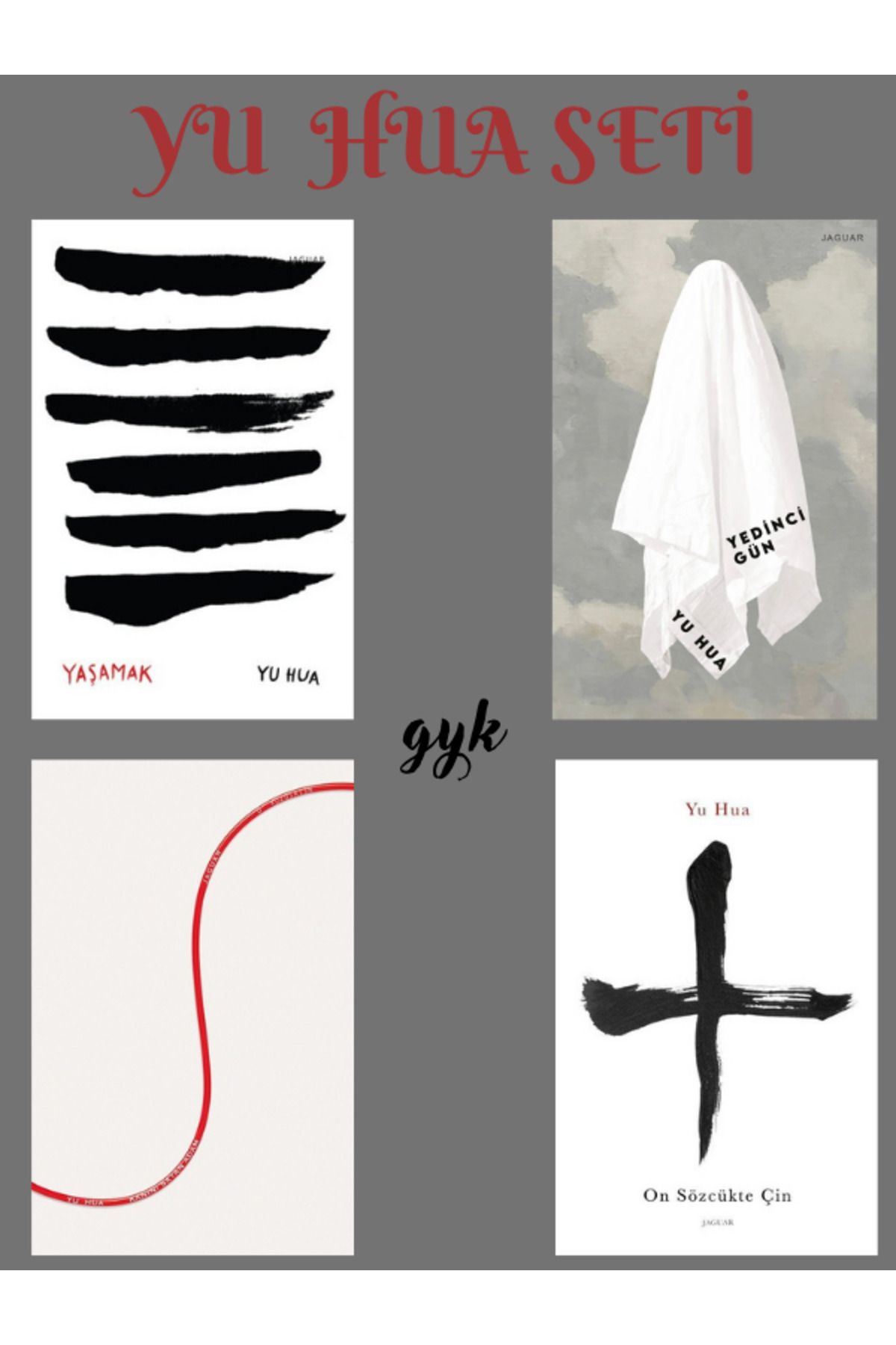 Jaguar Kitap Yaşamak-Yedinci Gün-Kanını Satan Adam-On Sözcükte Çin 4 Kitap SET