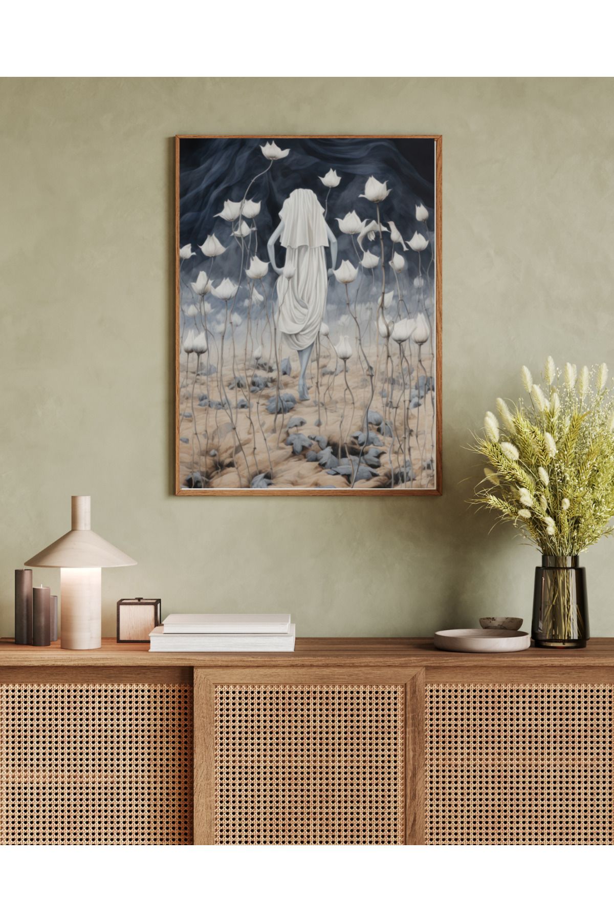 woodhomeworks tek parça salon ofis dekor tablo