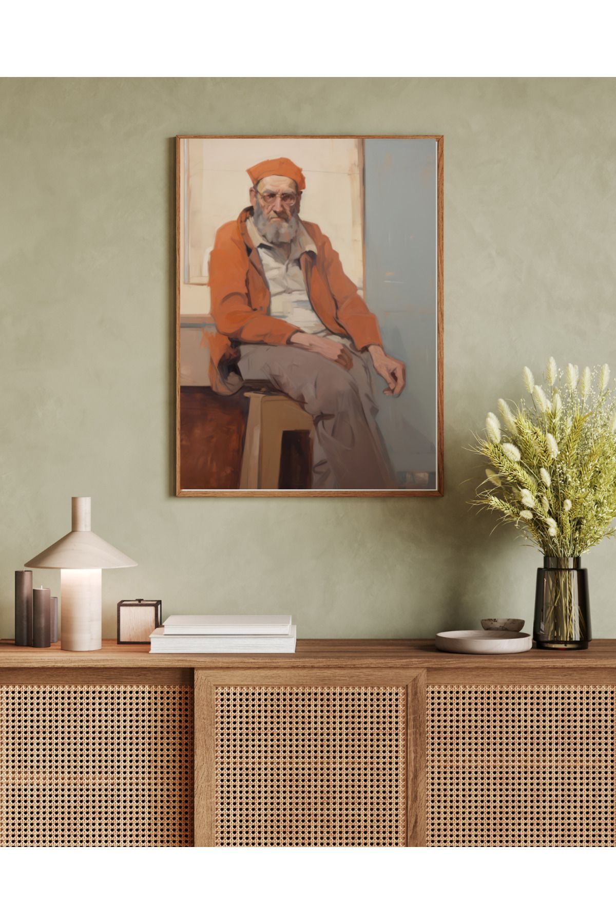 woodhomeworks tek parça salon ofis dekor tablo