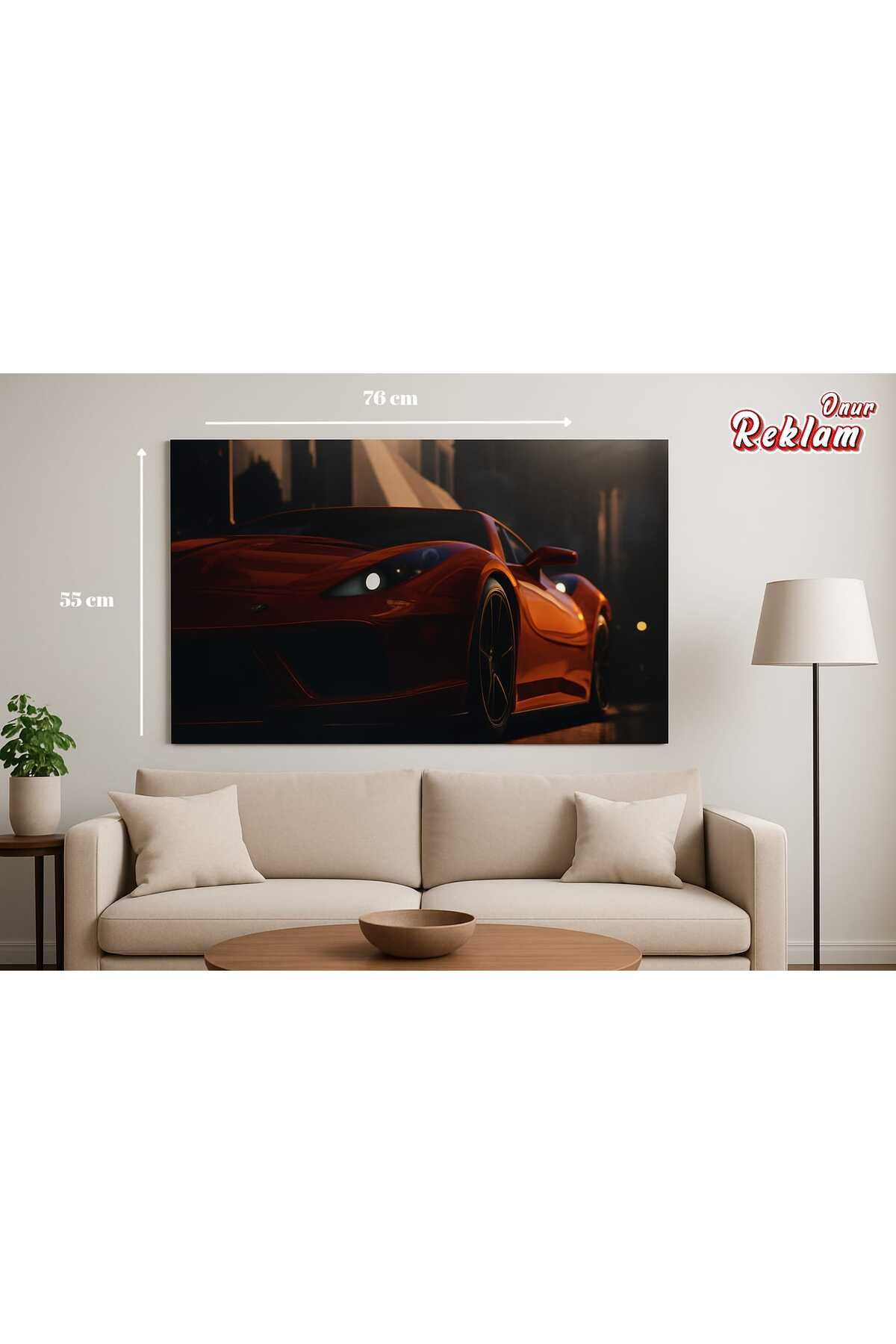 onurreklamonline ferrari temalı dekota tablo 75x55 cm – Şık Duvar Dekoru – Hafif ve Dayanıklı Malzeme
