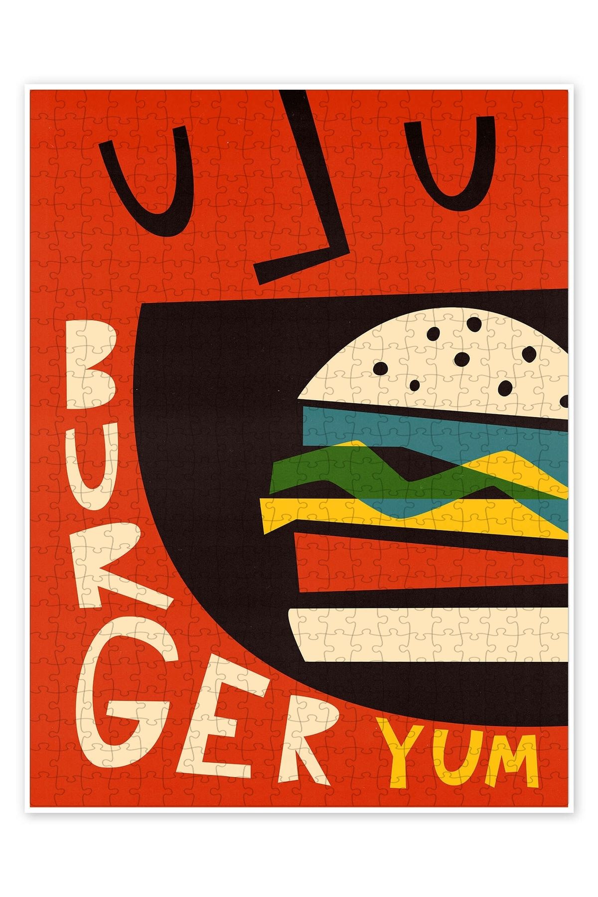 Jeronkarji Yum Burger 500 Parça Puzzle Yapboz Mutfak Temalı Yetişkinler için