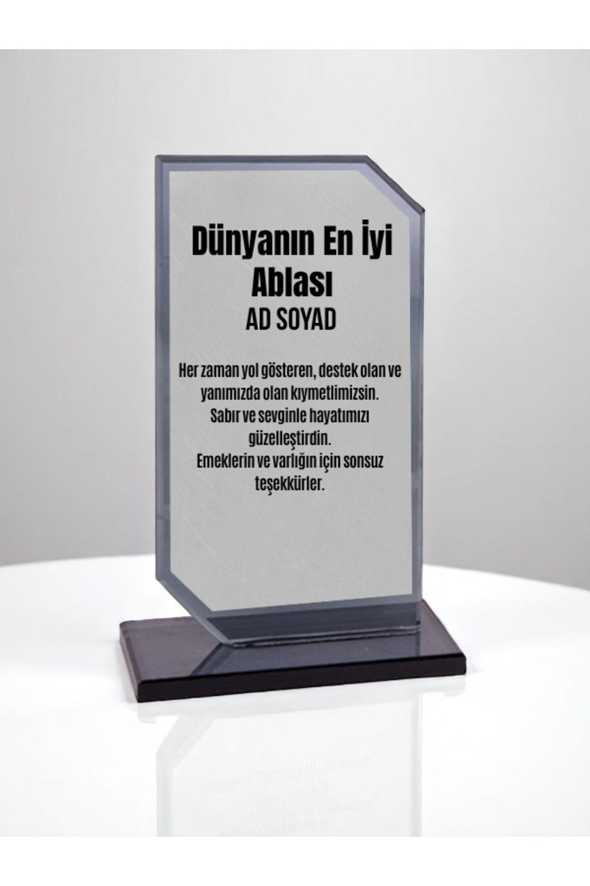 lili hediyelik Ablaya Plaket Ödül Başarı Plaketi