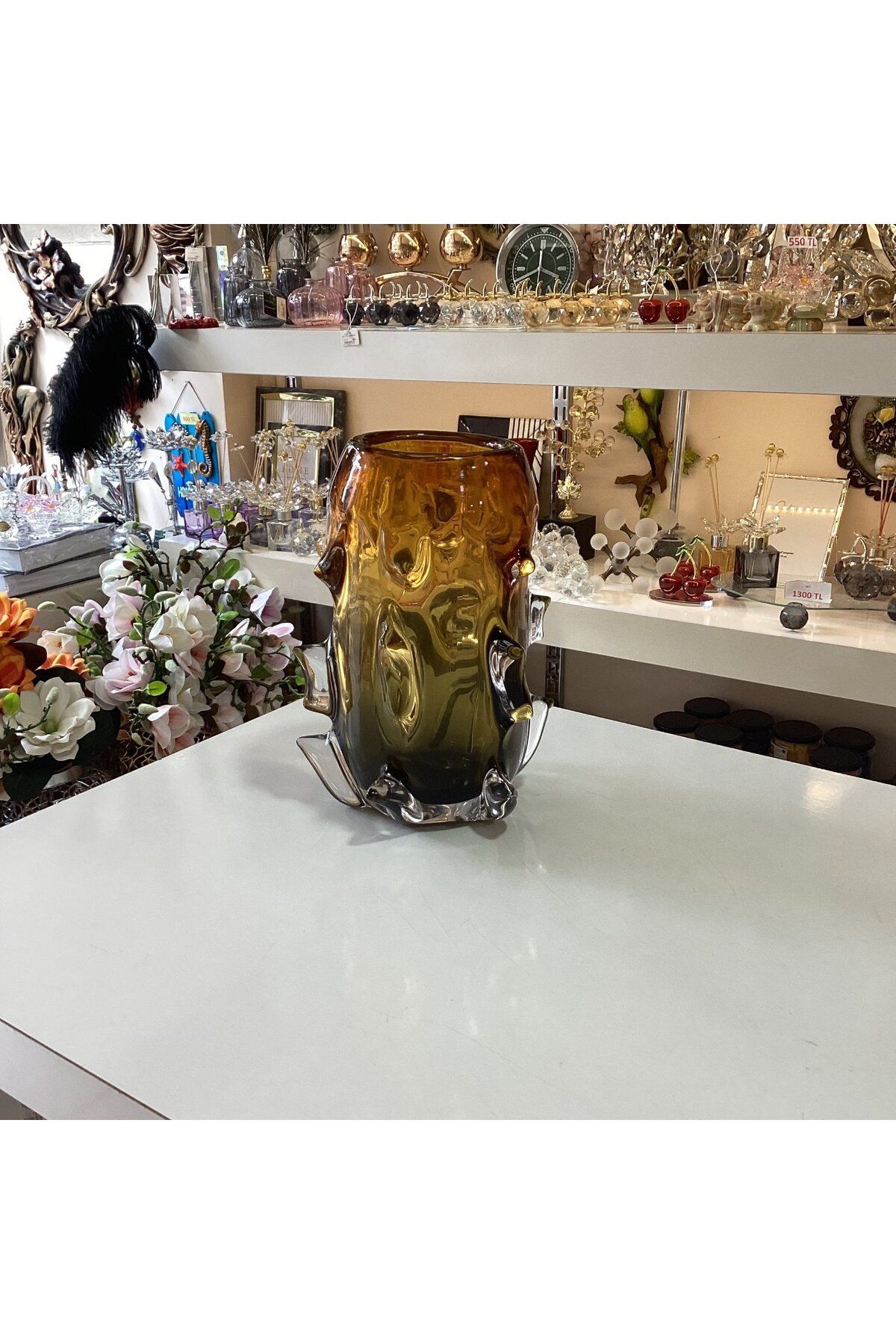 Gold home design Dekoratif Renkli Vazo 20 cm