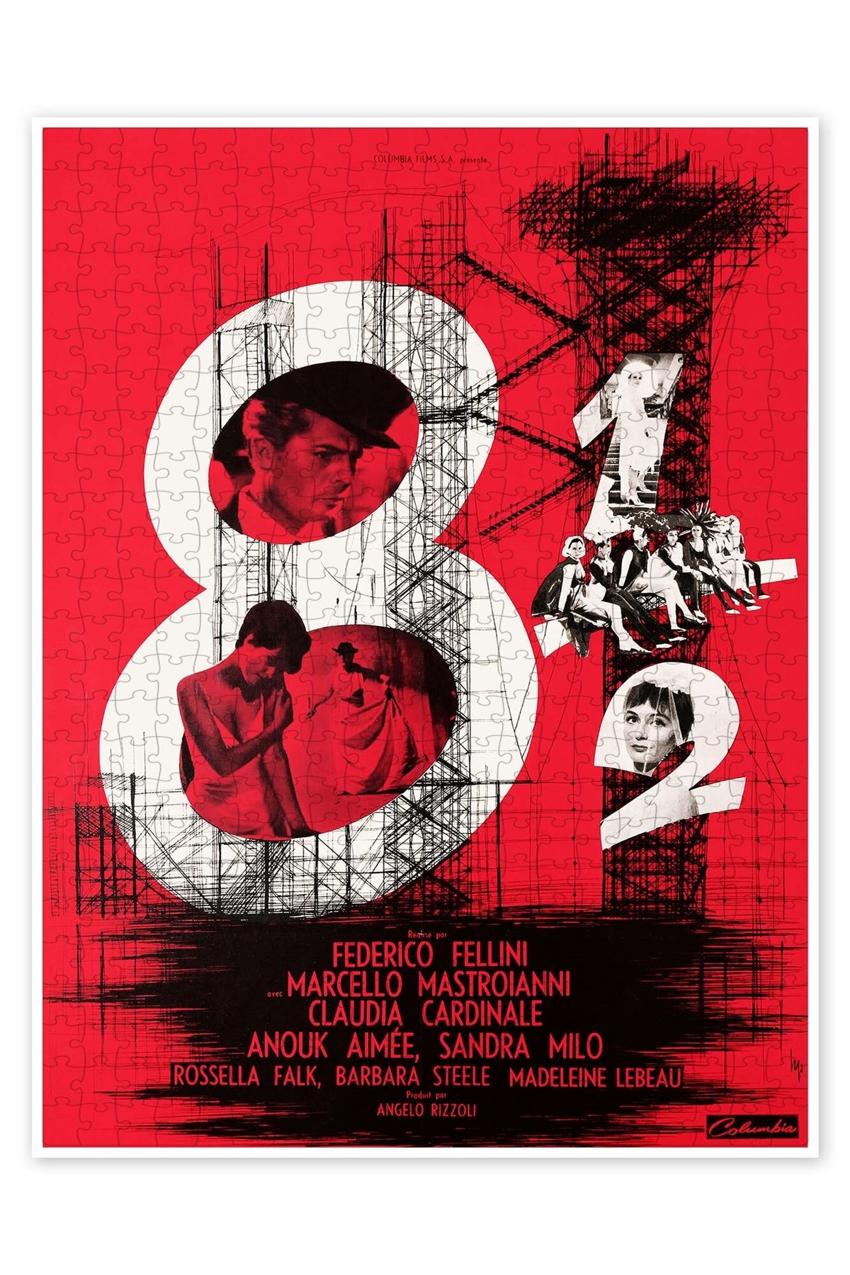 Jeronkarji Sekiz buçuk 500 Parça Puzzle Yapboz Klasik Film Temalı