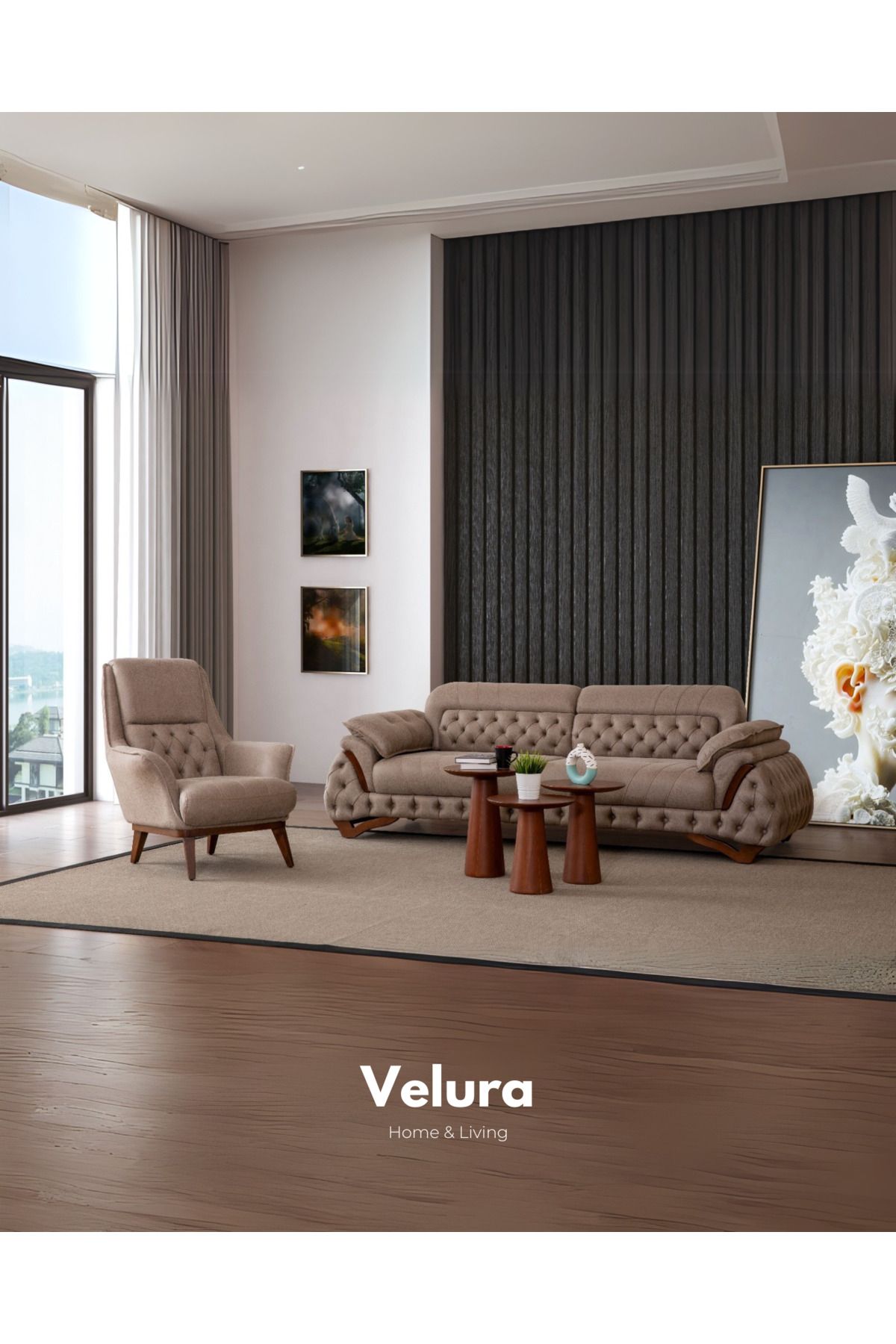 Velura Home & Living Tulia Üçlü Koltuk & Kanepe (3'lü)