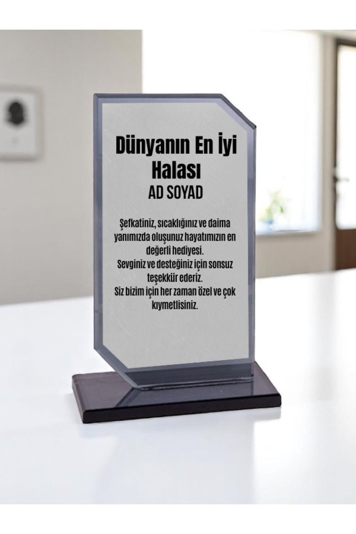 lili hediyelik Plaket Isme Özel Halaya Ödül Başarı Hediyesi