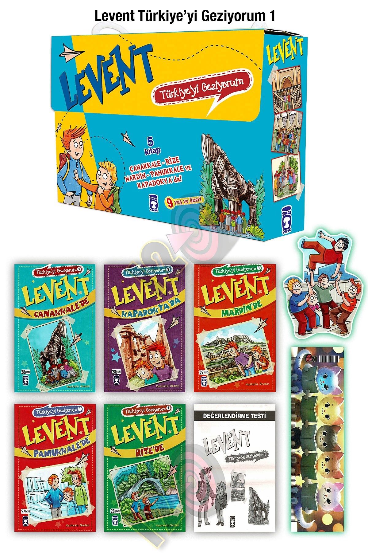 Timaş Çocuk Levent Türkiye'yi Geziyorum 1 Set (9 YAŞ) (5 KİTAP)