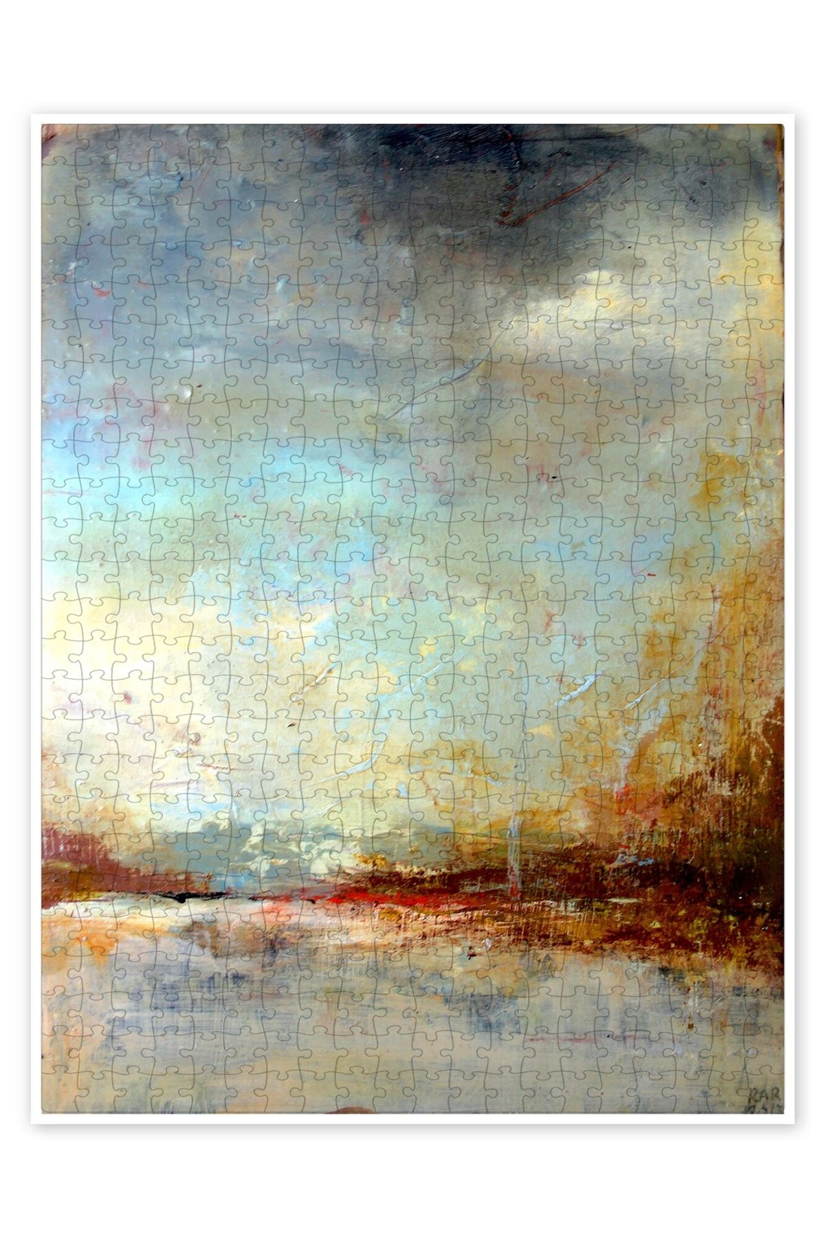 Jeronkarji DİĞER TARAF 500 Parça Puzzle Yapboz Bohem Soyut Sanat Temalı