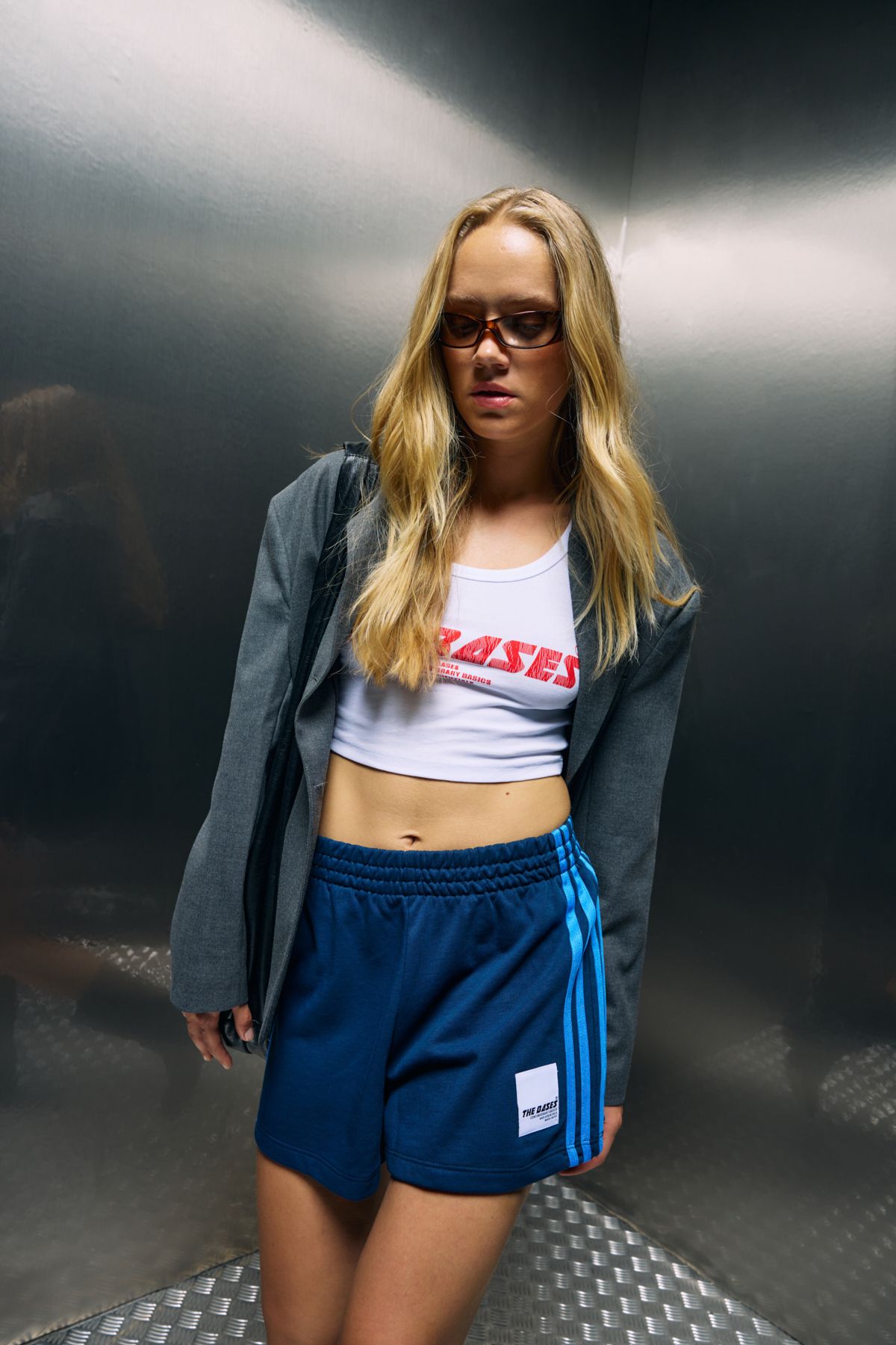 bases.-Side Stripe Knitted Shorts 4