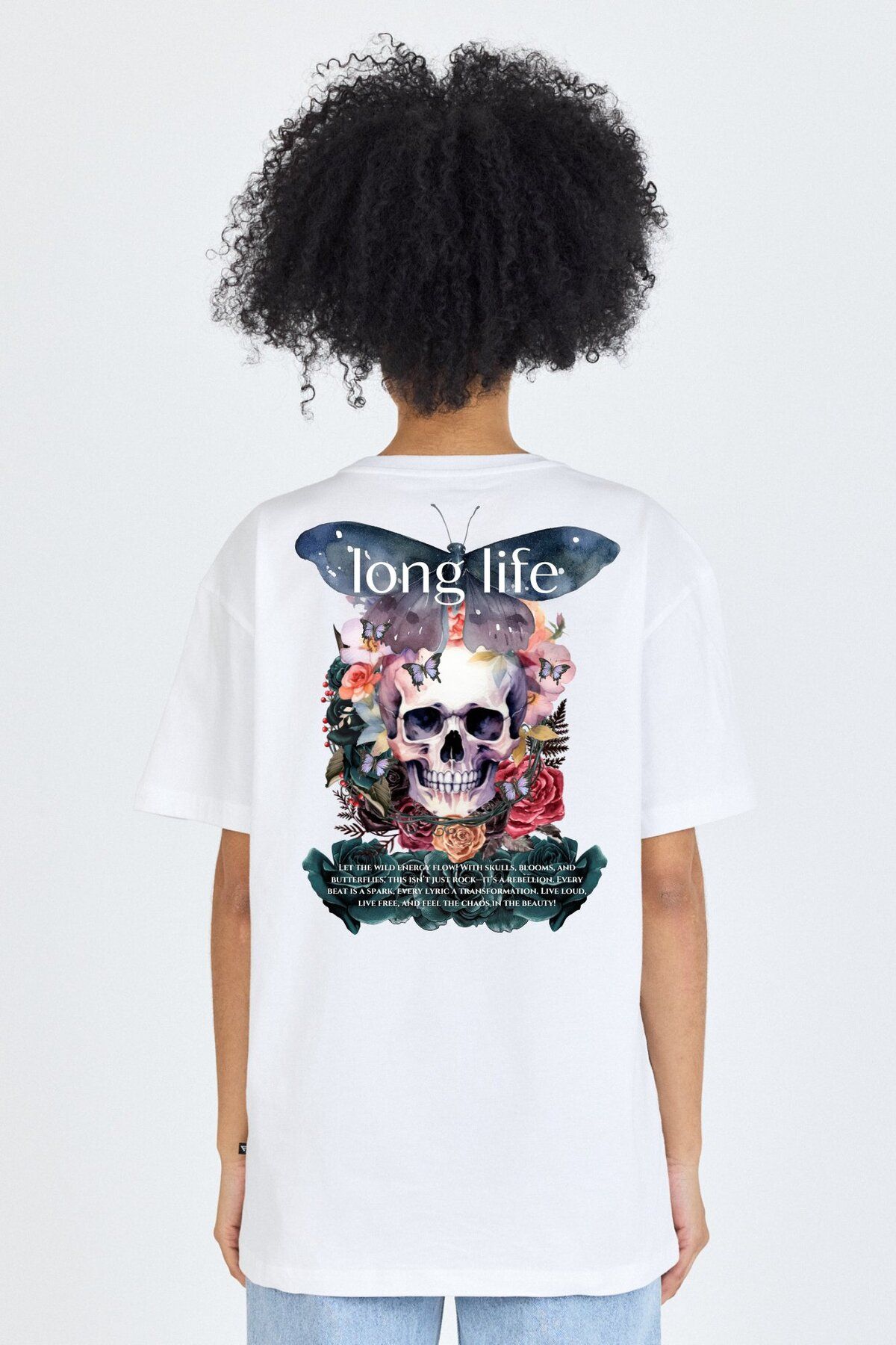 yakamor Unisex Ön Arka Baskılı T-Shirt