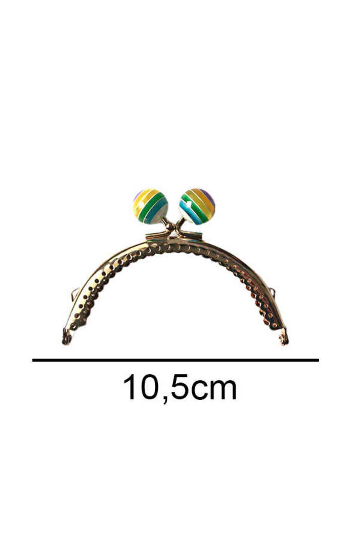 Asel Hobi Tasarım LOLİPOP ÇANTA VE CÜZDAN KLİPSİ GOLD (10.5 CM)