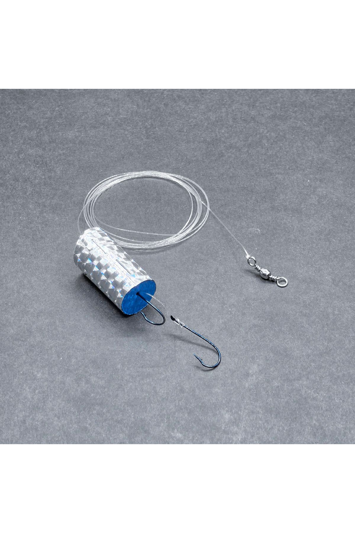 Fishack Çinekop Hazır Takım - Fishack - İki İğneli - Fırdöndülü - Parlak Mantarlı