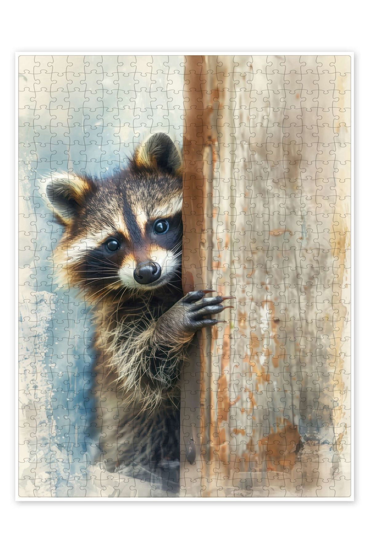 Jeronkarji Benim, Rocco Raccoon! 500 Parça Puzzle Yapboz Çocuklar için Neşeli Hayvan Temalı