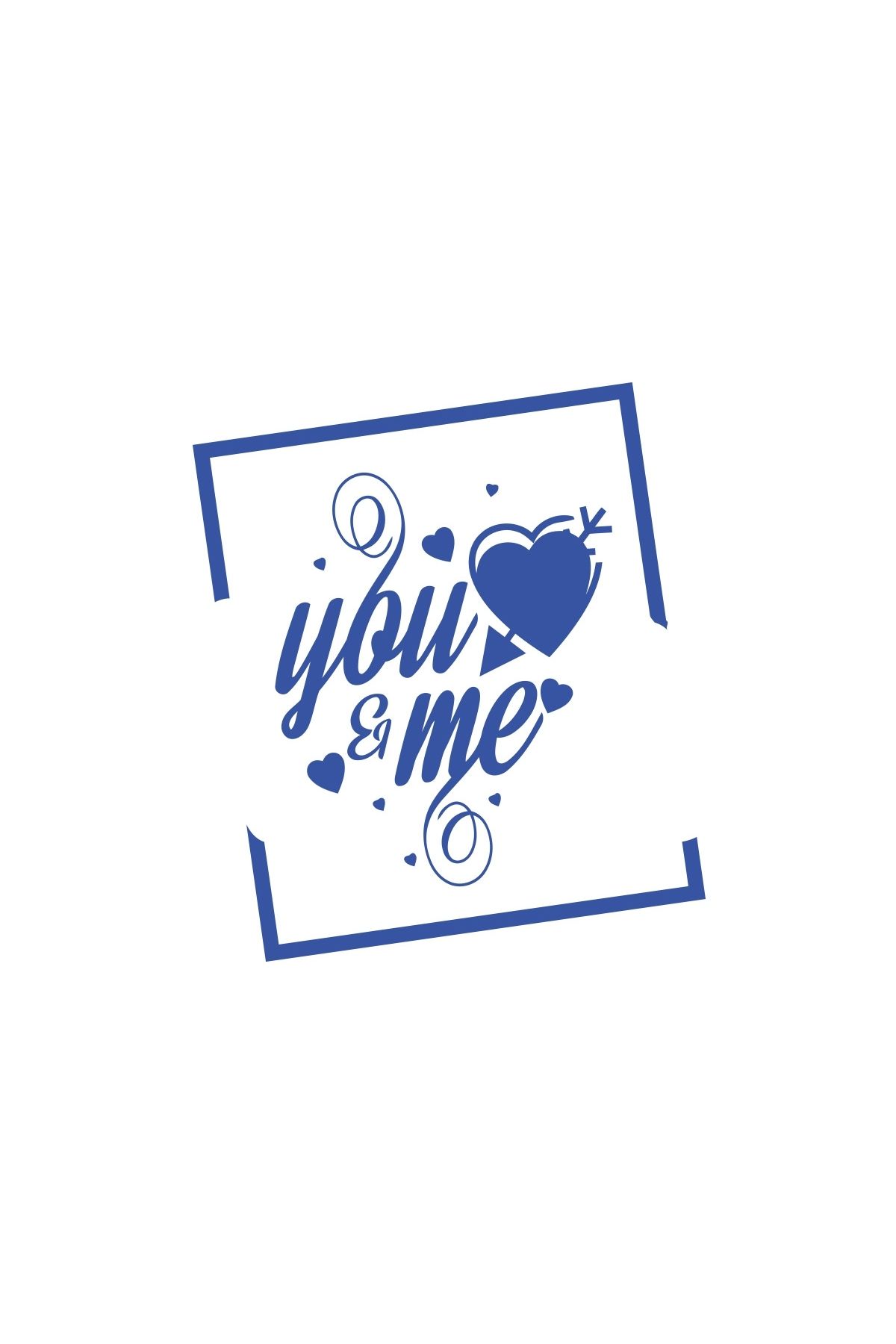 Reysa Tasarım Yo and Me Sticker 17x17 Cm Mavi