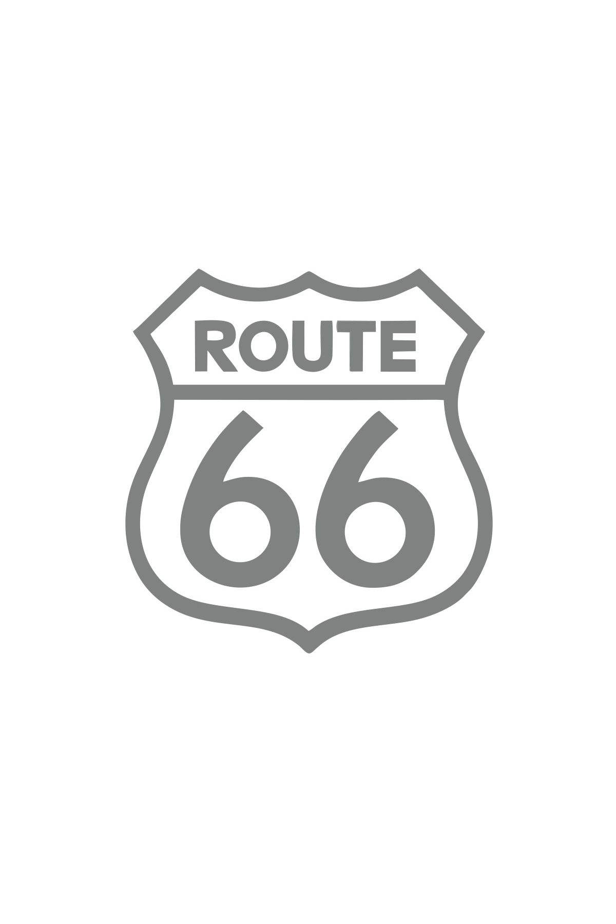 Reysa Tasarım Route 66 Sticker 17x17 Cm Gri