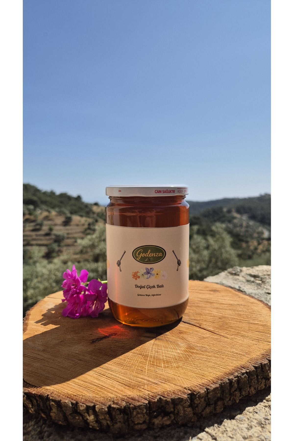 Godenza %100 Doğal Çiçek Balı – 850g Cam Kavanoz